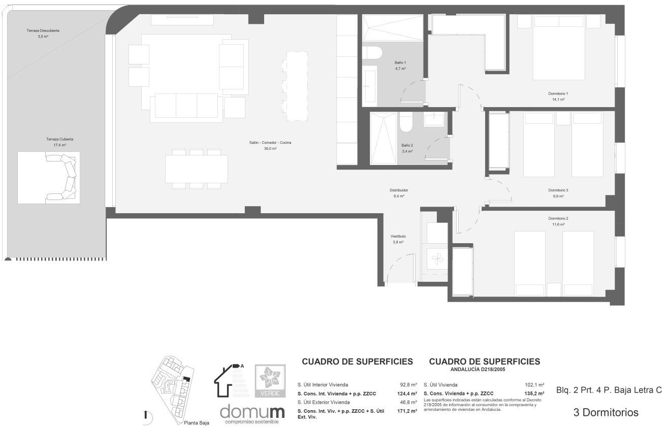 3 Bed, 2 Bath, ApartmentFor Sale, Estepona, Malaga