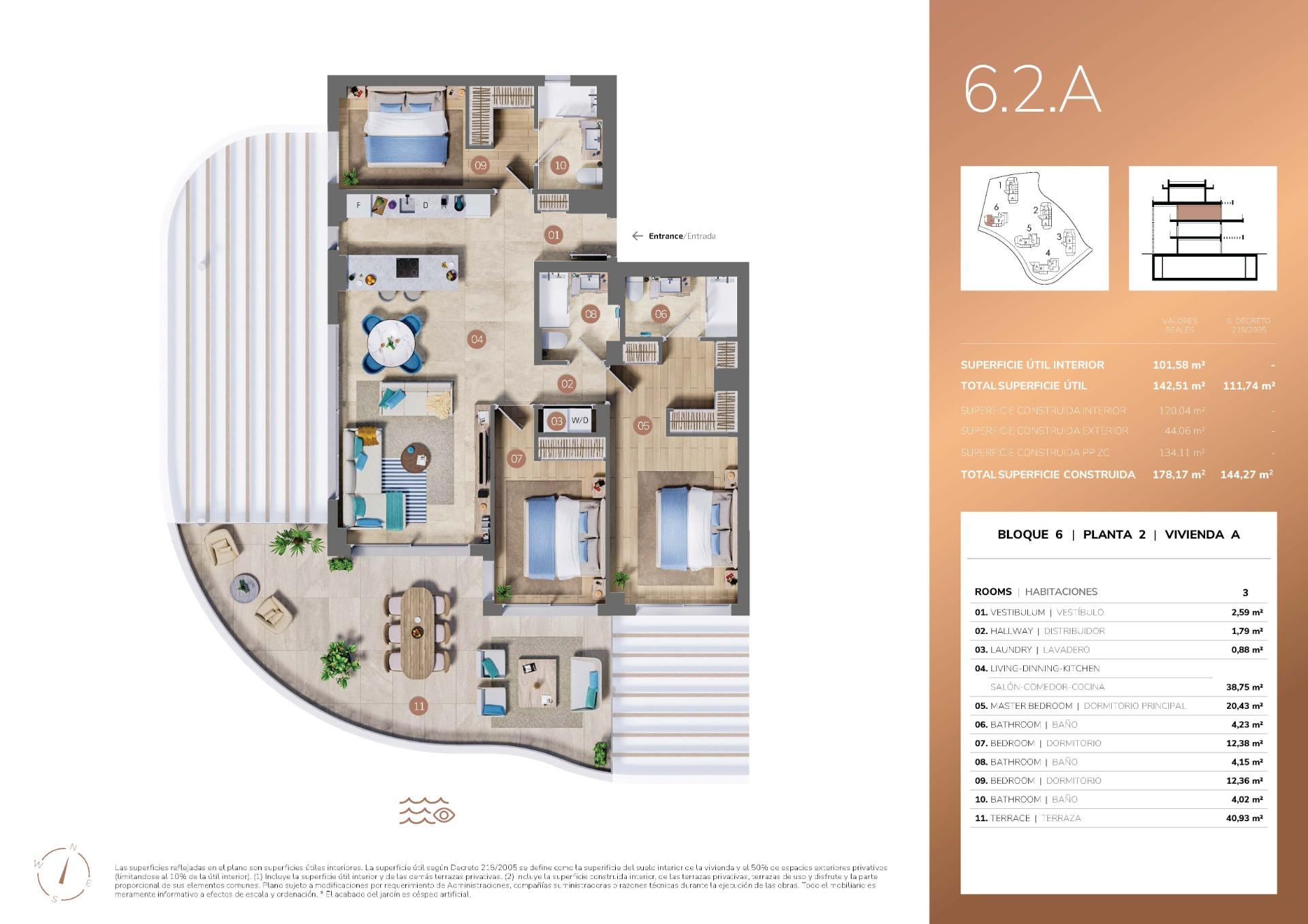 3 Bed, 3 Bath, ApartmentFor Sale, Mijas, Malaga