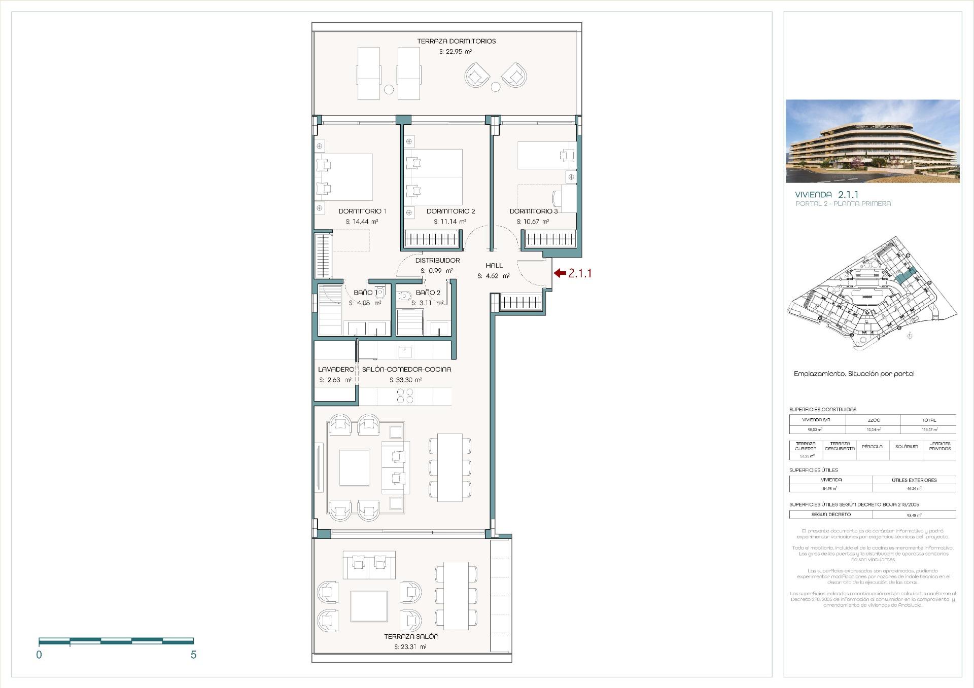 3 Bed, 2 Bath, ApartmentFor Sale, Estepona, Malaga