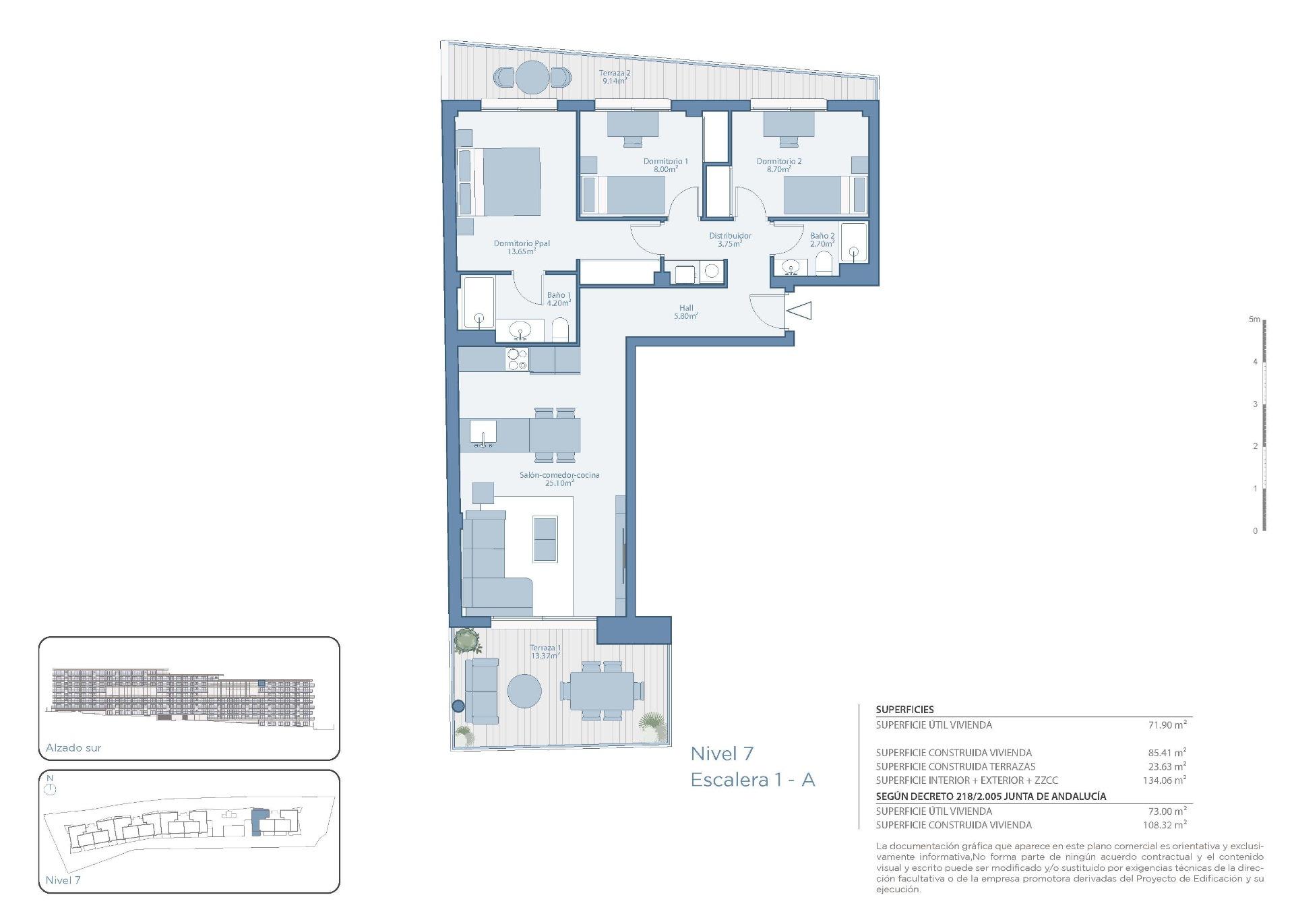 3 Bed, 2 Bath, ApartmentFor Sale, Fuengirola, Malaga