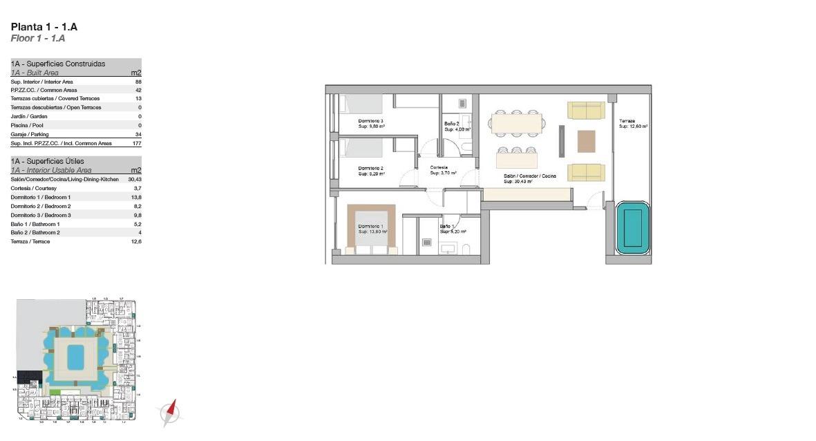 3 Bed, 2 Bath, ApartmentFor Sale, San Pedro de Alcantara, Malaga