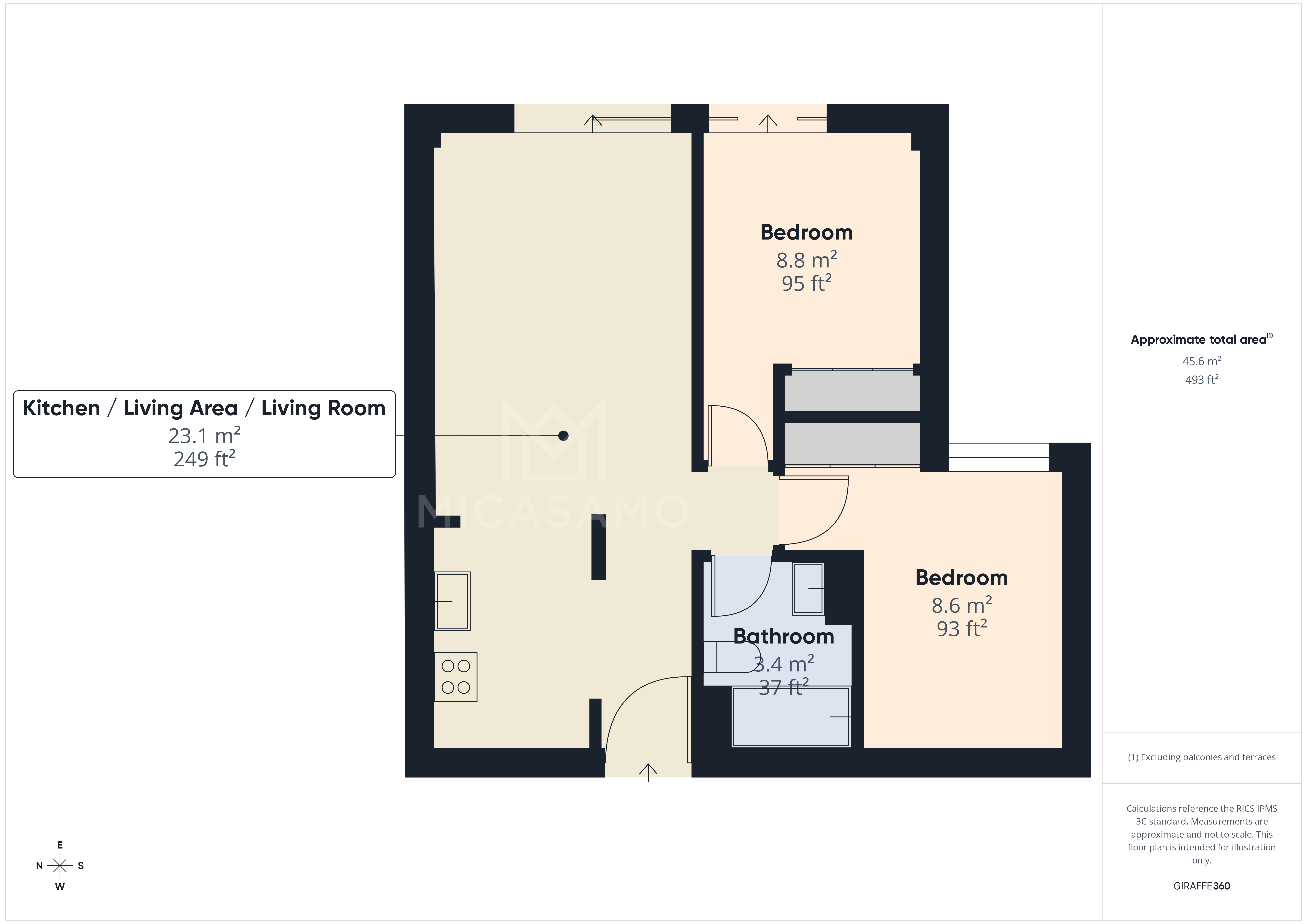 2 Bed, 1 Bath, ApartmentFor Sale, Roldan, Murcia