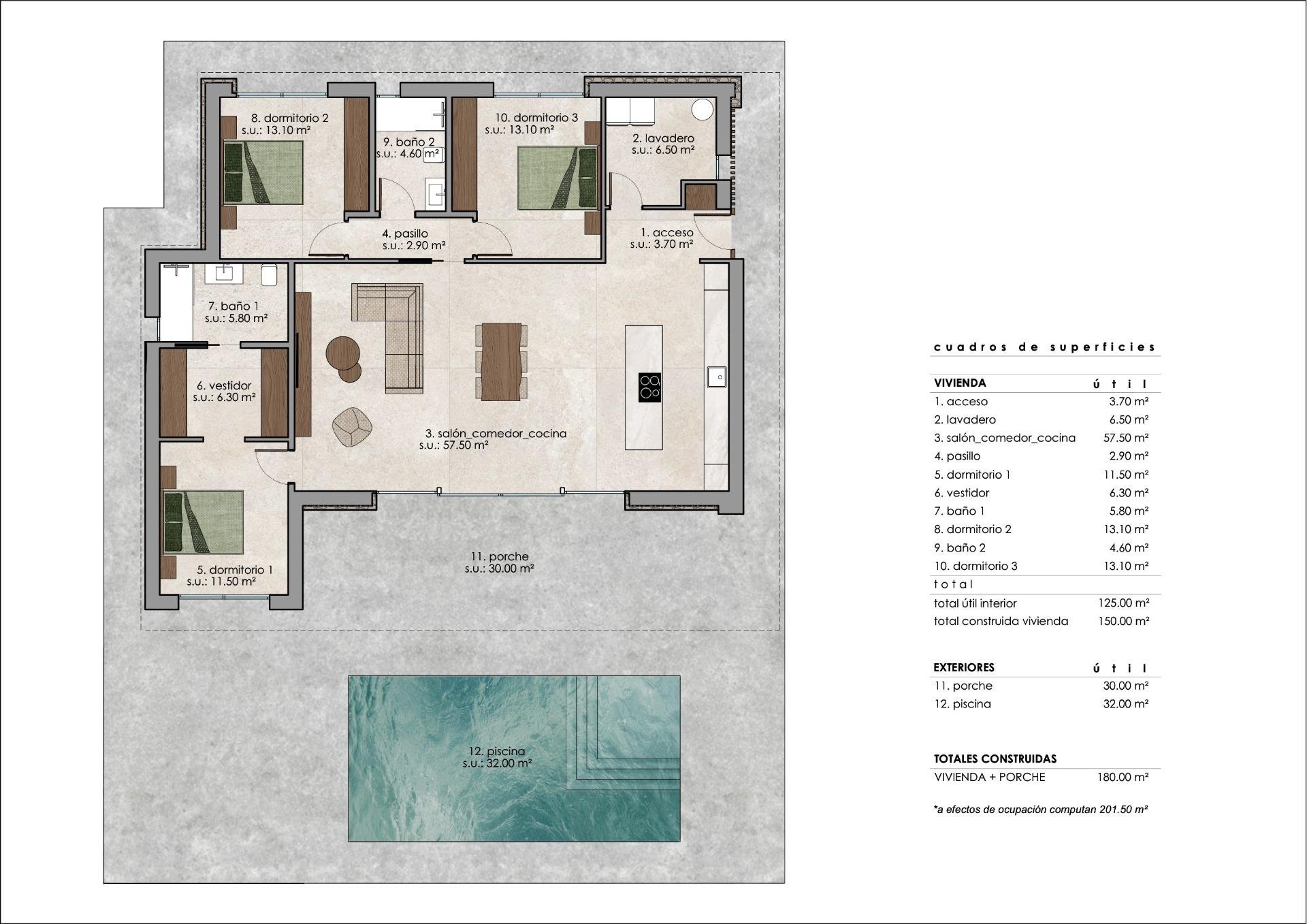 3 Bed, 2 Bath, HouseFor Sale, Pinoso, Alicante