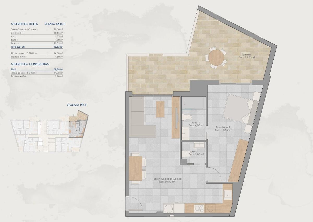 1 Bed, 1 Bath, ApartmentFor Sale, San Pedro Del Pinatar, Costa Calida