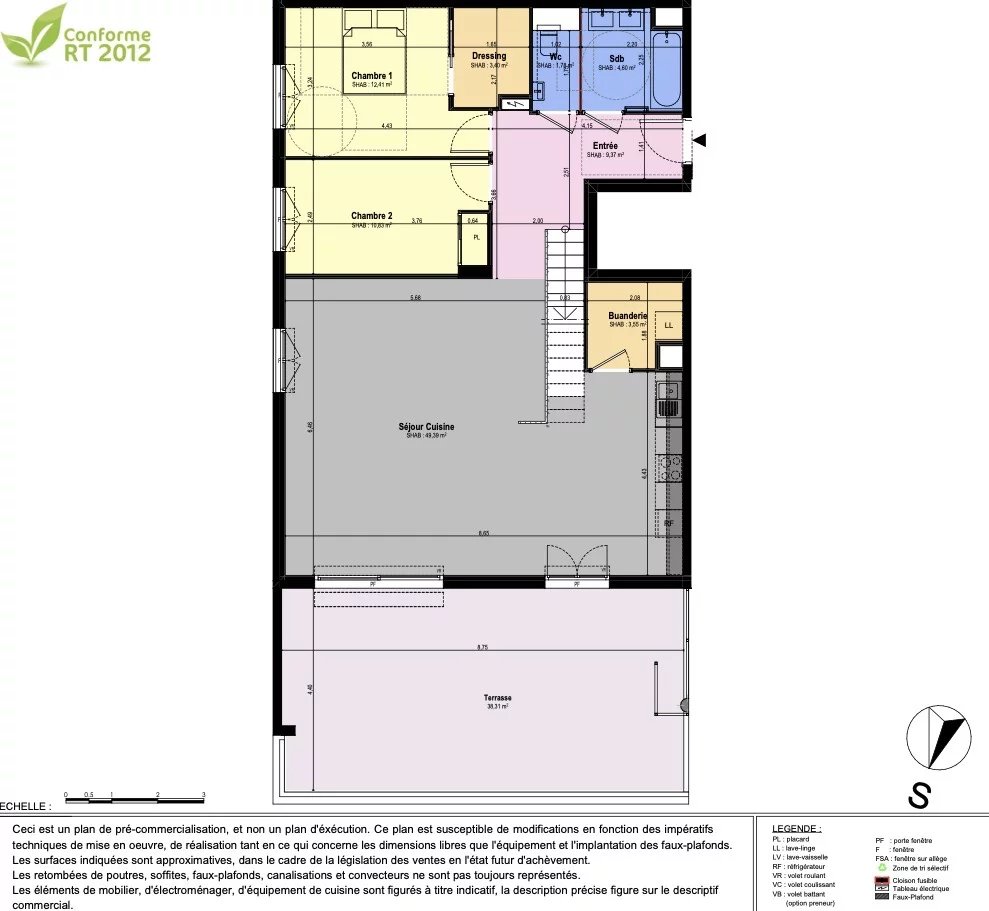 4 Bed, 2 Bath, ApartmentFor Sale, Châteauneuf-Grasse, Alpes-Maritimes
