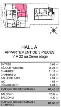 2 Bed, 1 Bath, ApartmentFor Sale, Beausoleil, Alpes-Maritimes