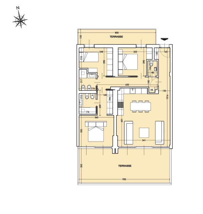 3 Bed, 2 Bath, ApartmentFor Sale, Cap-d'Ail, Alpes-Maritimes