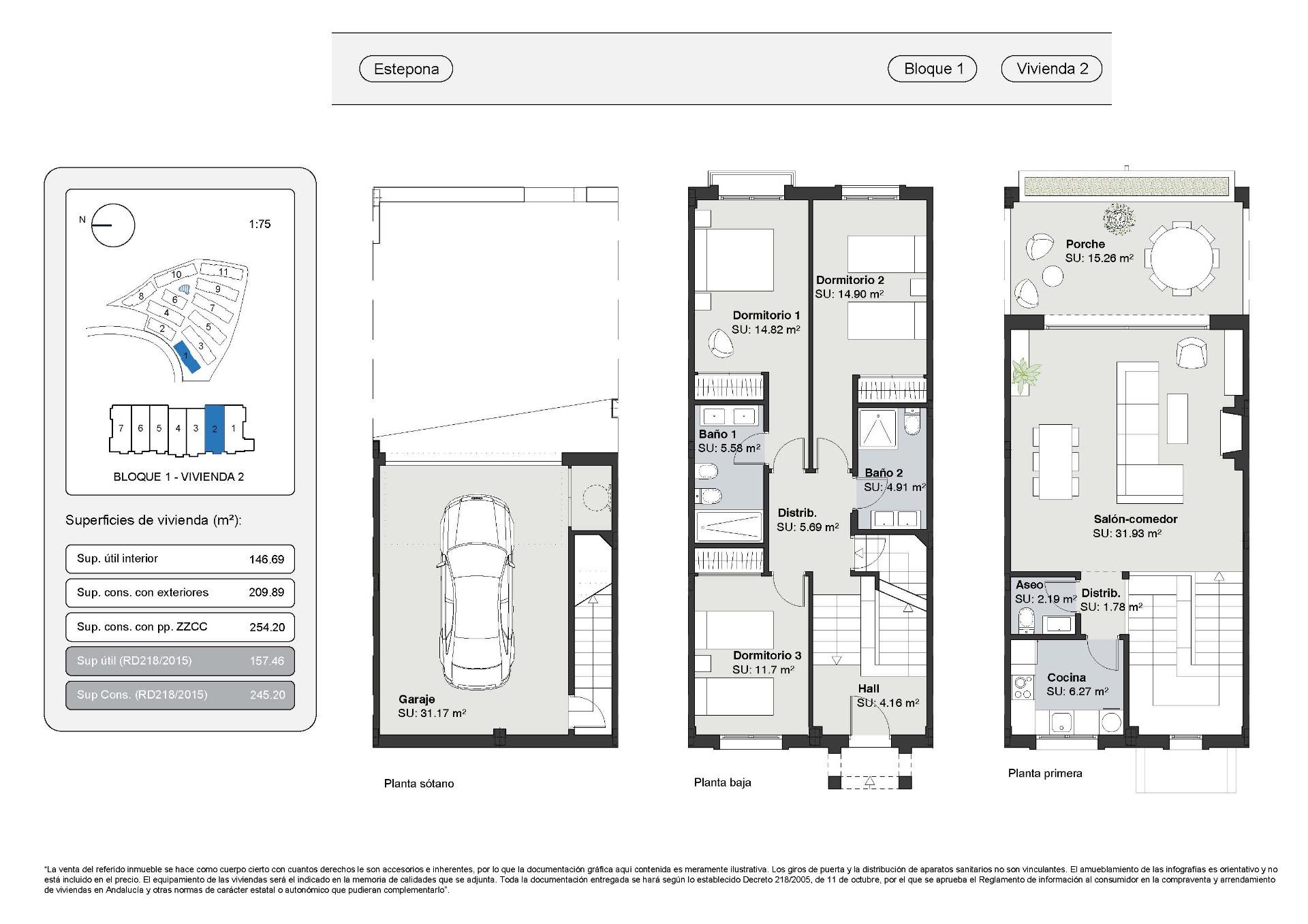 3 Bed, 2 Bath, HouseFor Sale, Estepona, Malaga