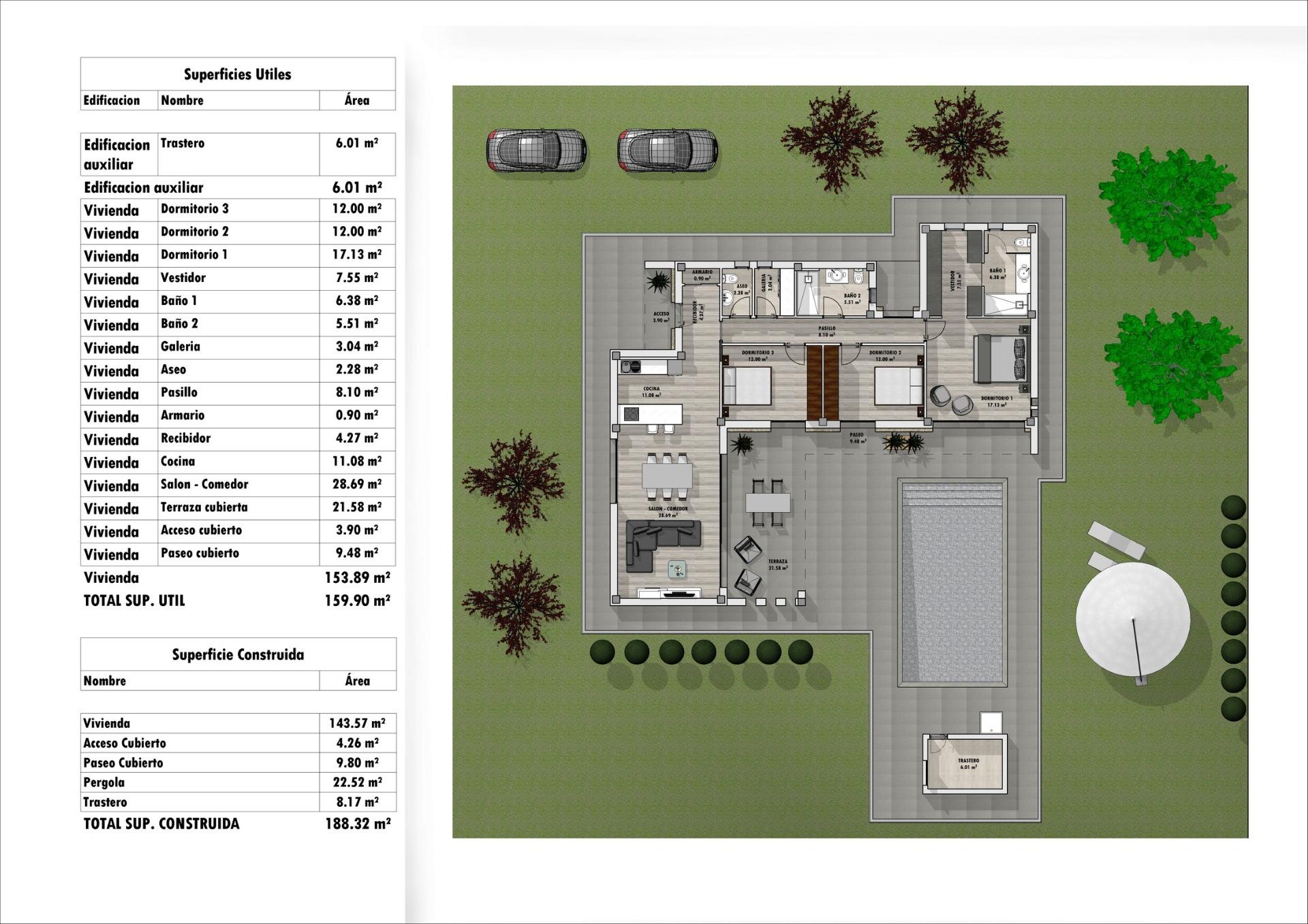 3 Bed, 3 Bath, HouseFor Sale, Aspe, Alicante