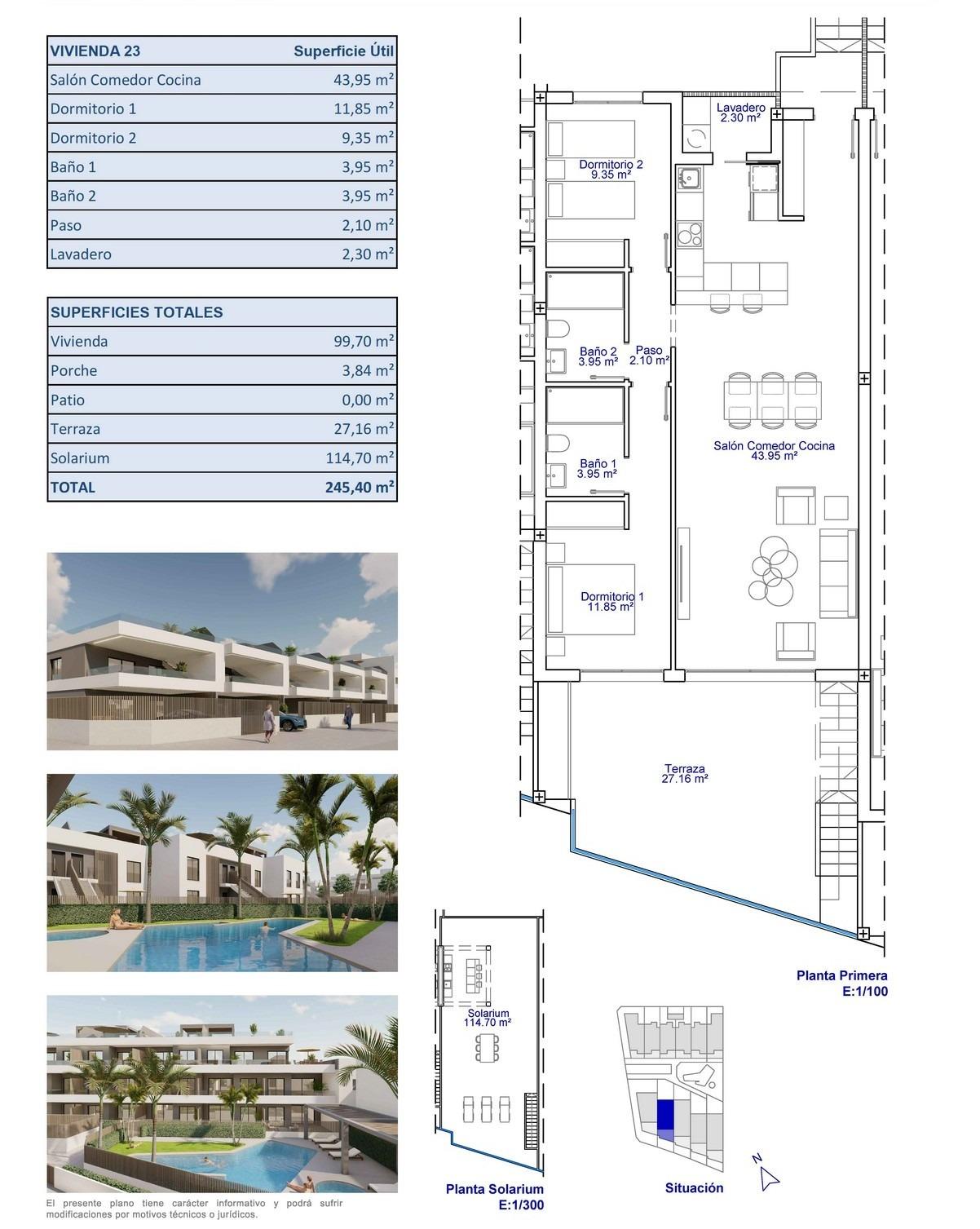 2 Bed, 2 Bath, HouseFor Sale, Pilar De La Horadada, Alicante