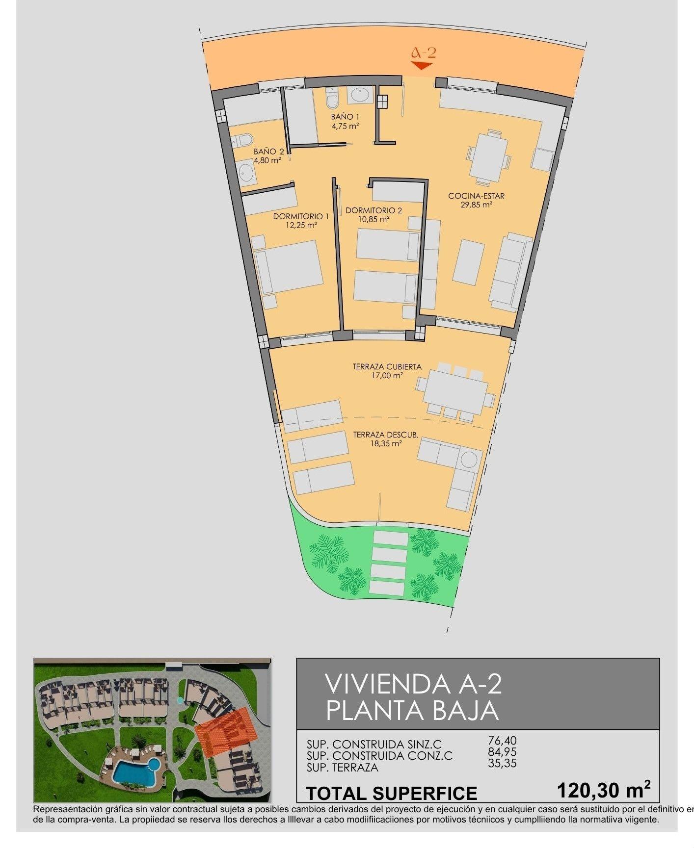 2 Bed, 2 Bath, ApartmentFor Sale, Los Alcazares, Murcia