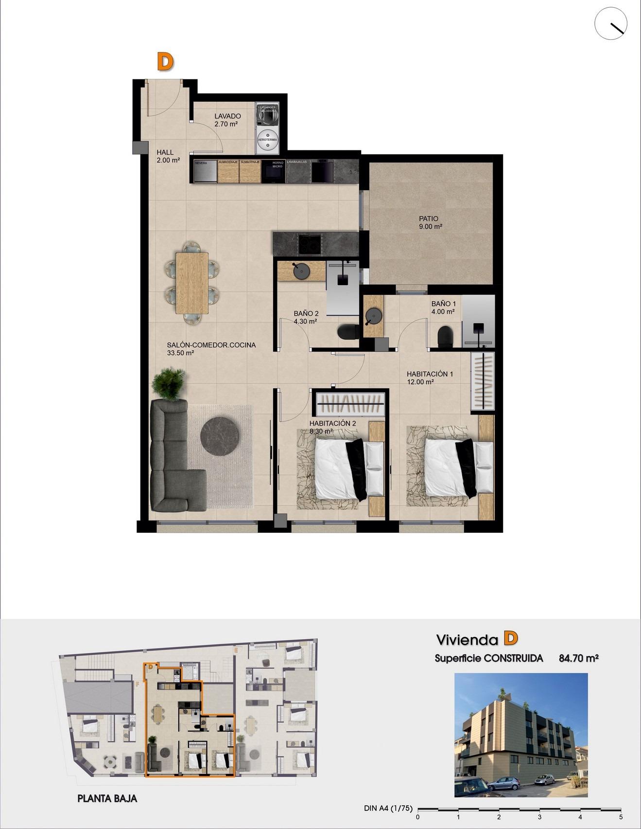 2 Bed, 2 Bath, ApartmentFor Sale, Catral, Alicante