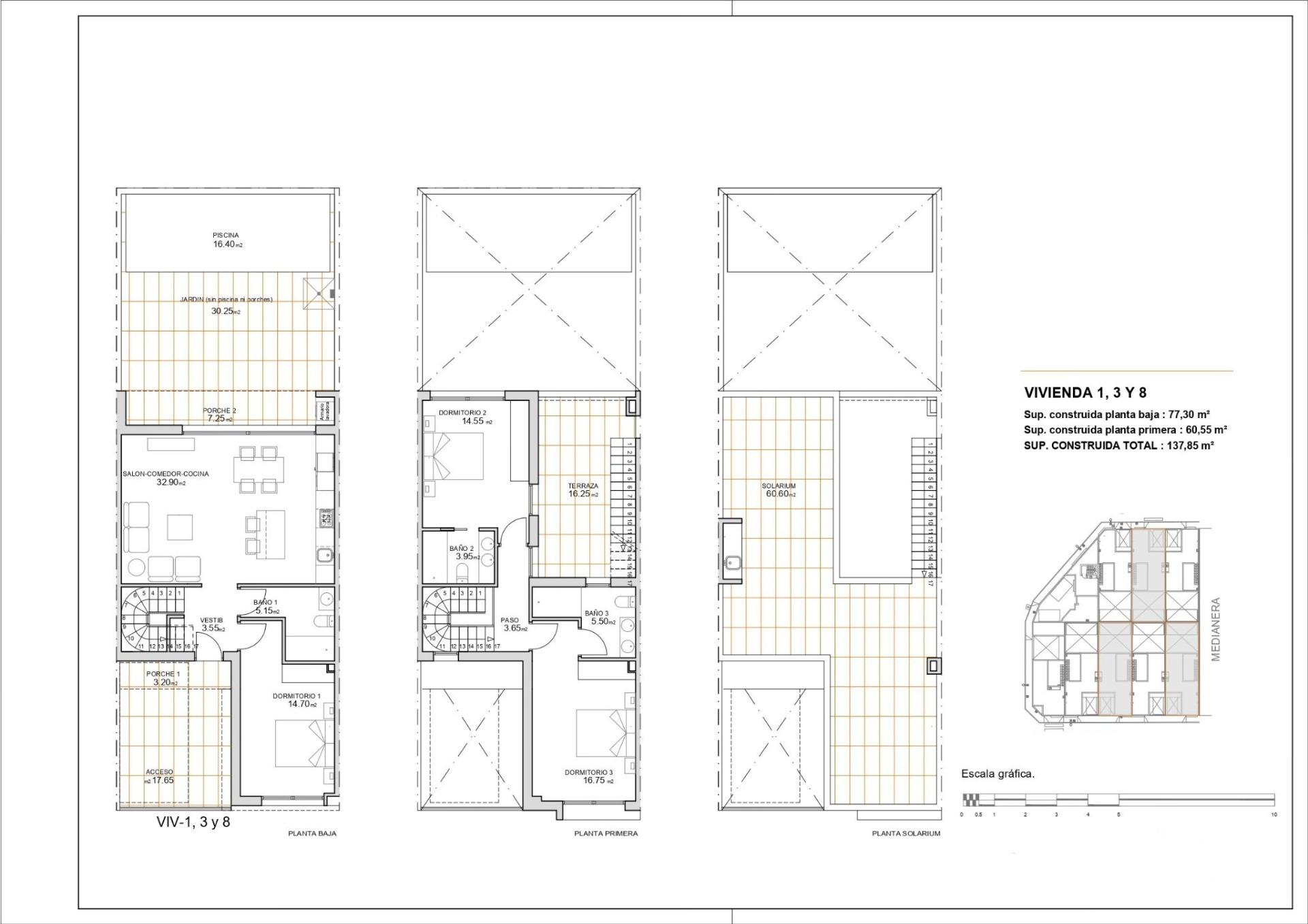 3 Bed, 3 Bath, HouseFor Sale, San Javier, Murcia