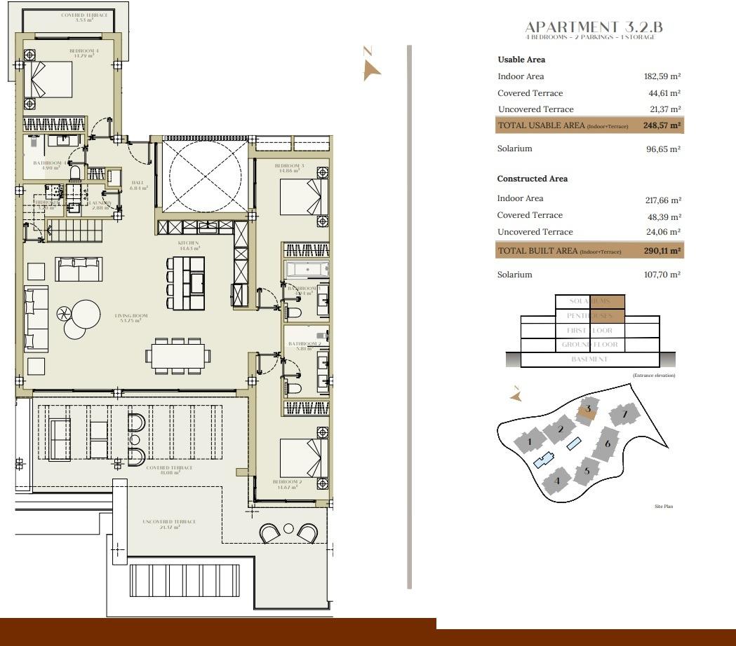 4 Bed, 4 Bath, ApartmentFor Sale, Estepona, Malaga