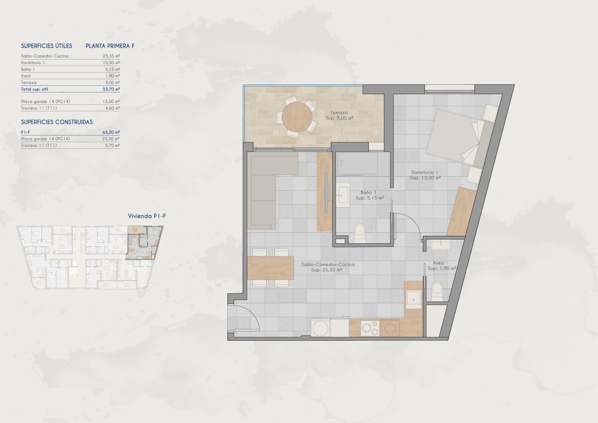 1 Bed, 1 Bath, ApartmentFor Sale, San Pedro Del Pinatar, Murcia