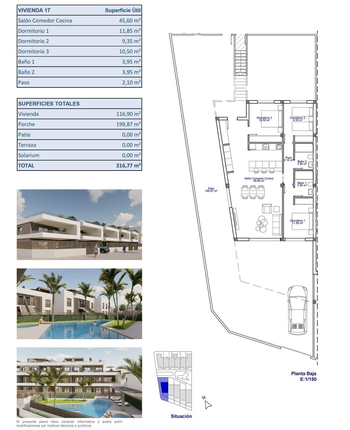 3 Bed, 2 Bath, HouseFor Sale, Pilar De La Horadada, Alicante