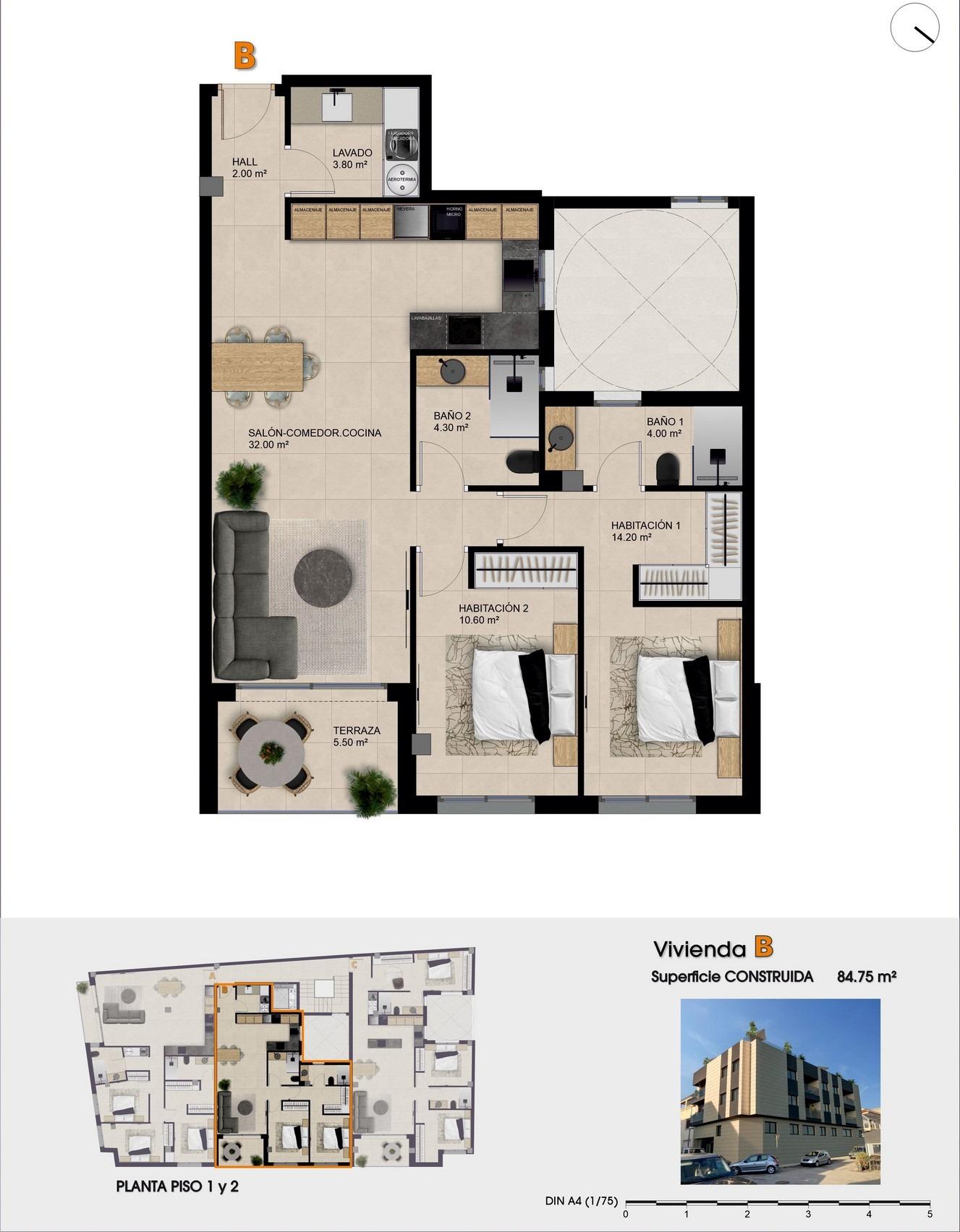 2 Bed, 2 Bath, ApartmentFor Sale, Catral, Alicante