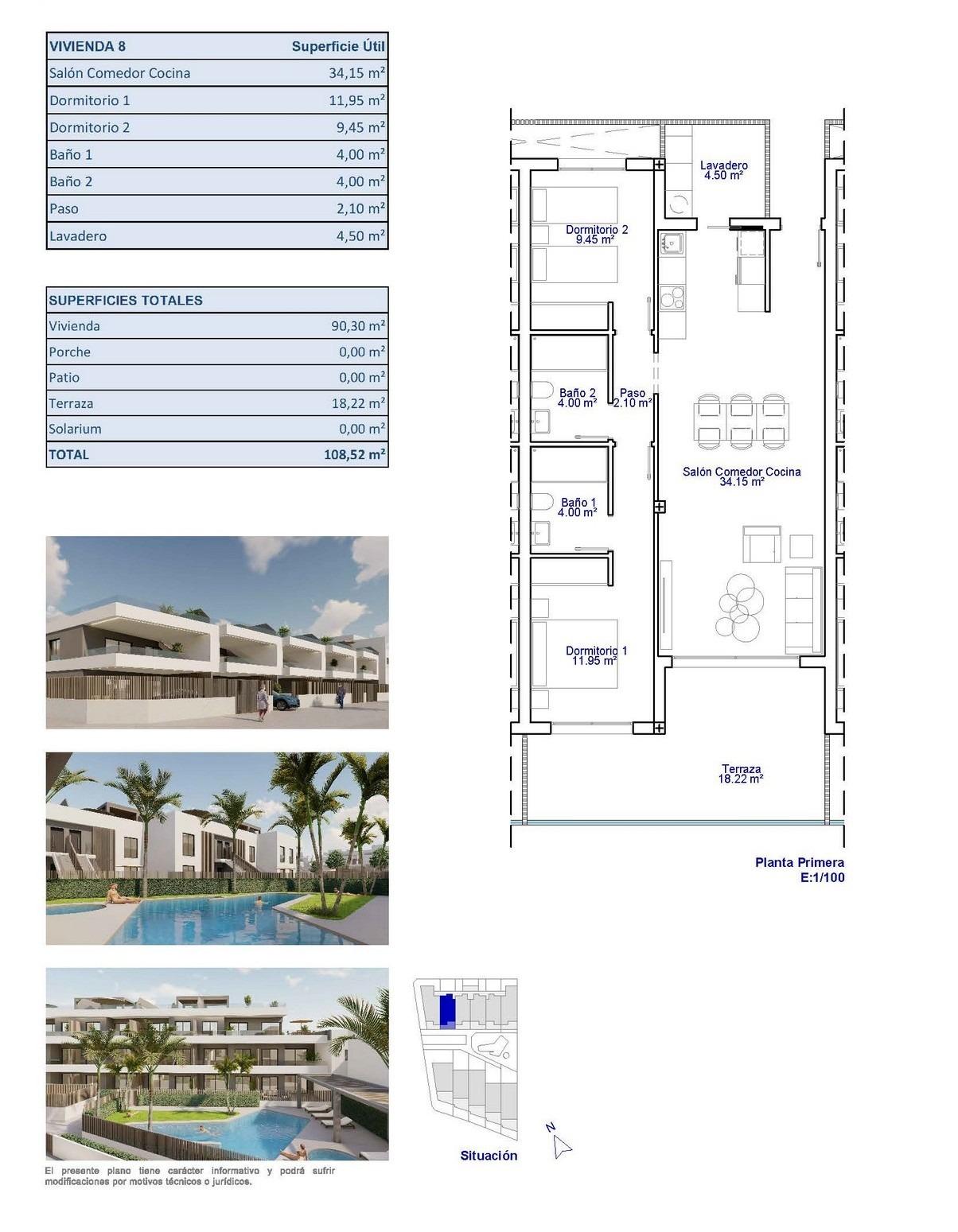 2 Bed, 2 Bath, ApartmentFor Sale, Pilar De La Horadada, Alicante