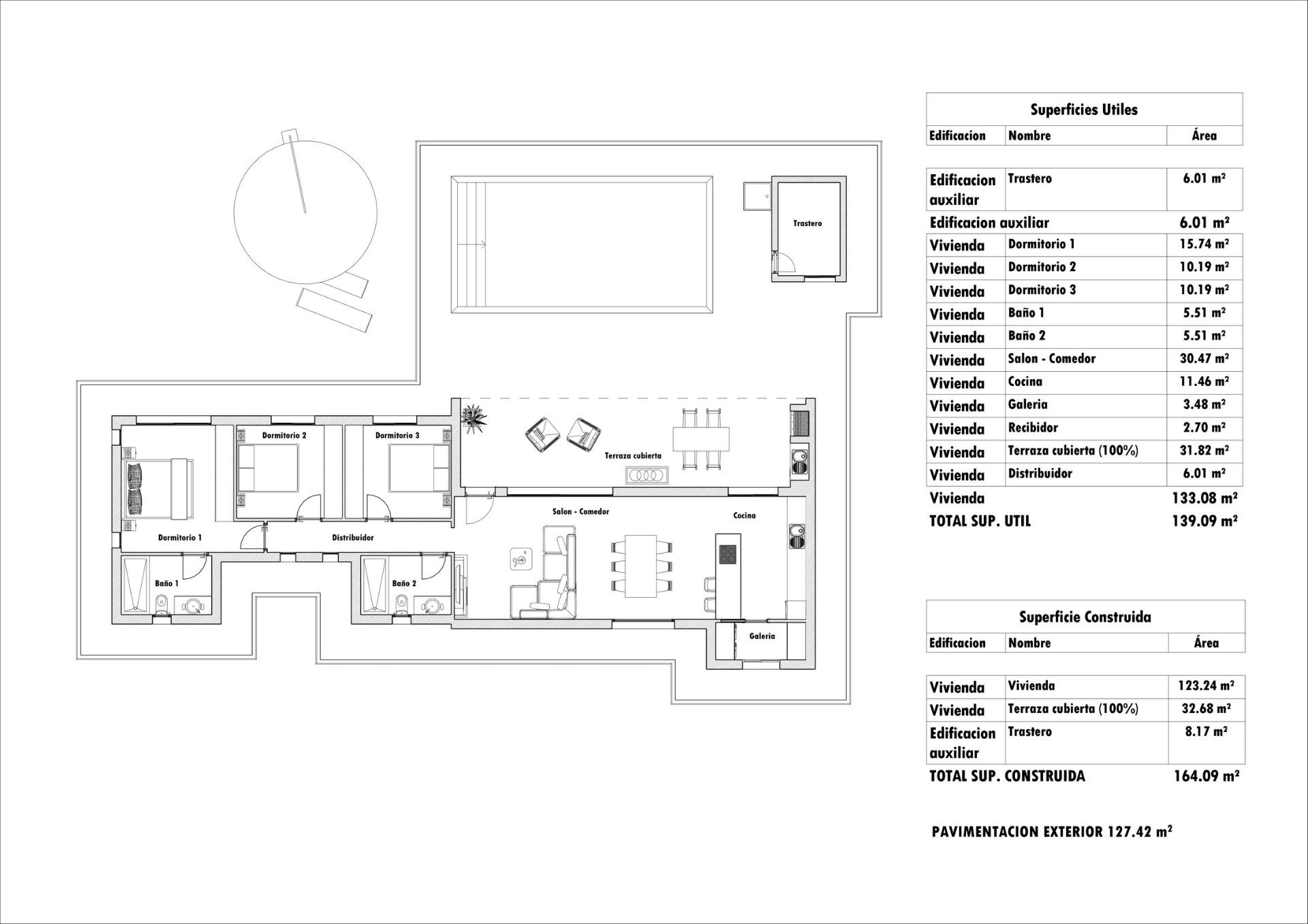 3 Bed, 2 Bath, HouseFor Sale, Aspe, Alicante