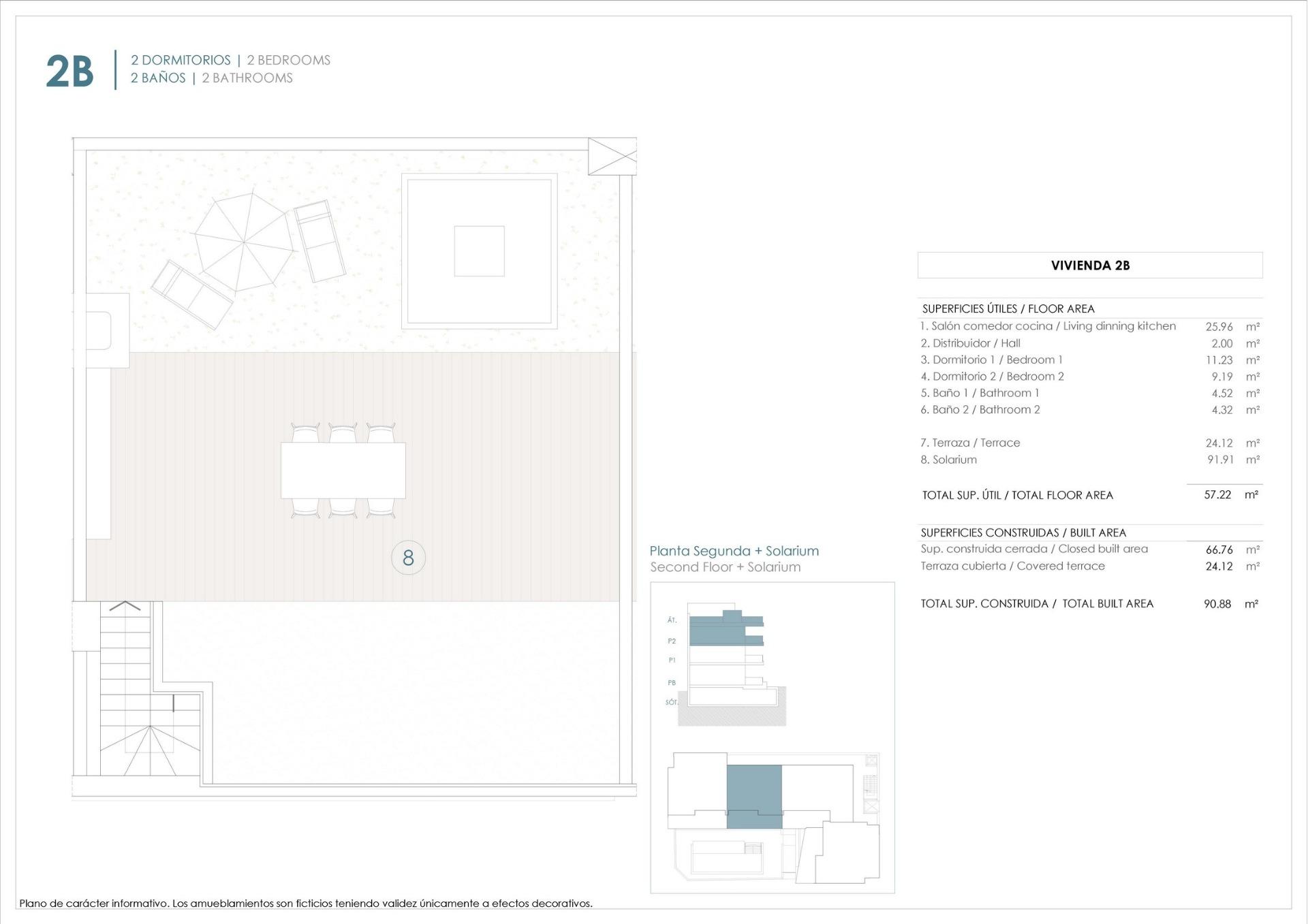 2 Bed, 2 Bath, ApartmentFor Sale, Benijofar, Alicante