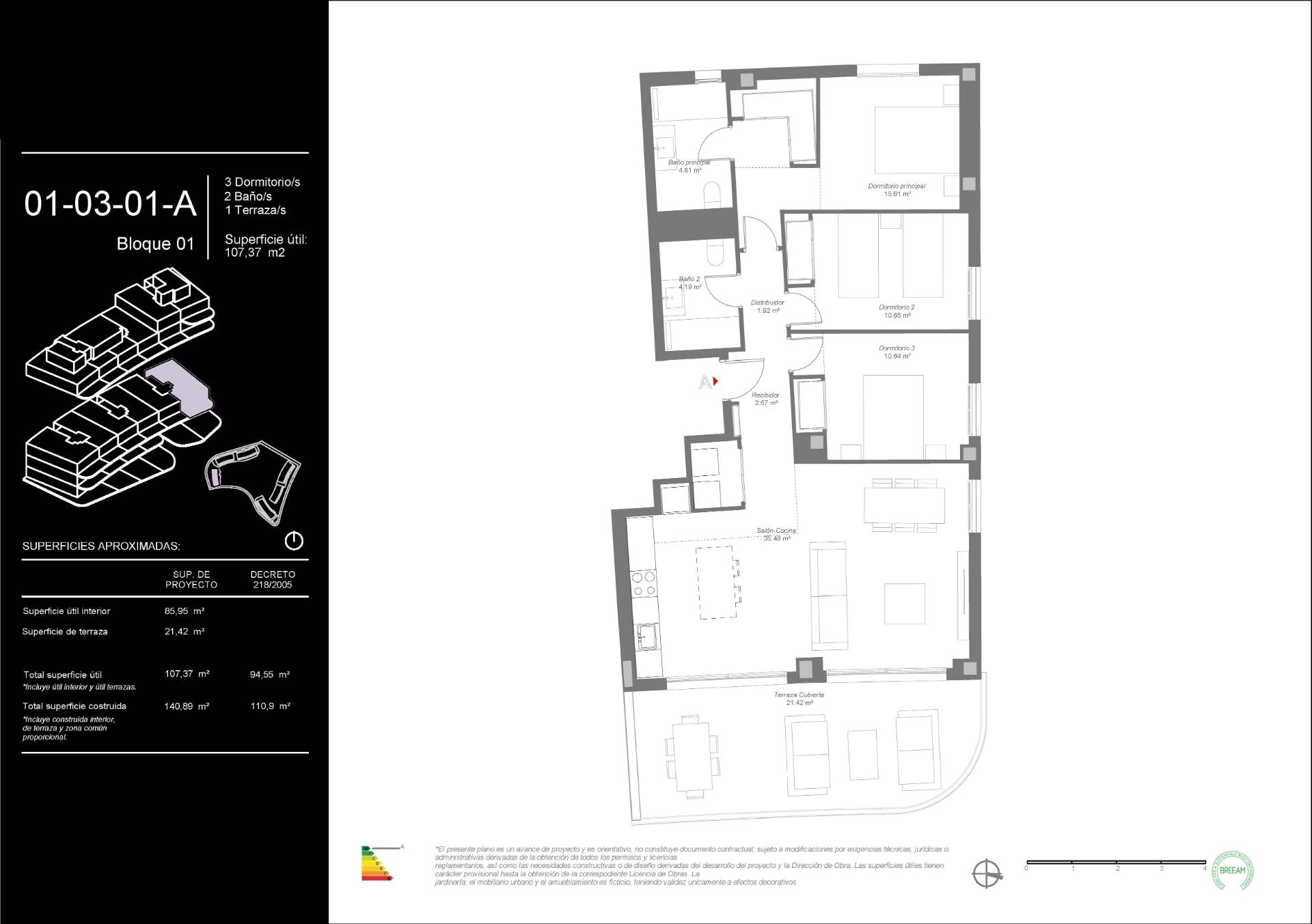 3 Bed, 2 Bath, ApartmentFor Sale, Mijas, Malaga