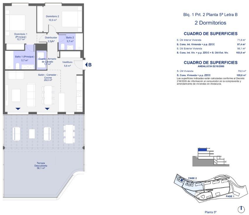 2 Bed, 2 Bath, ApartmentFor Sale, San Roque, Cadiz