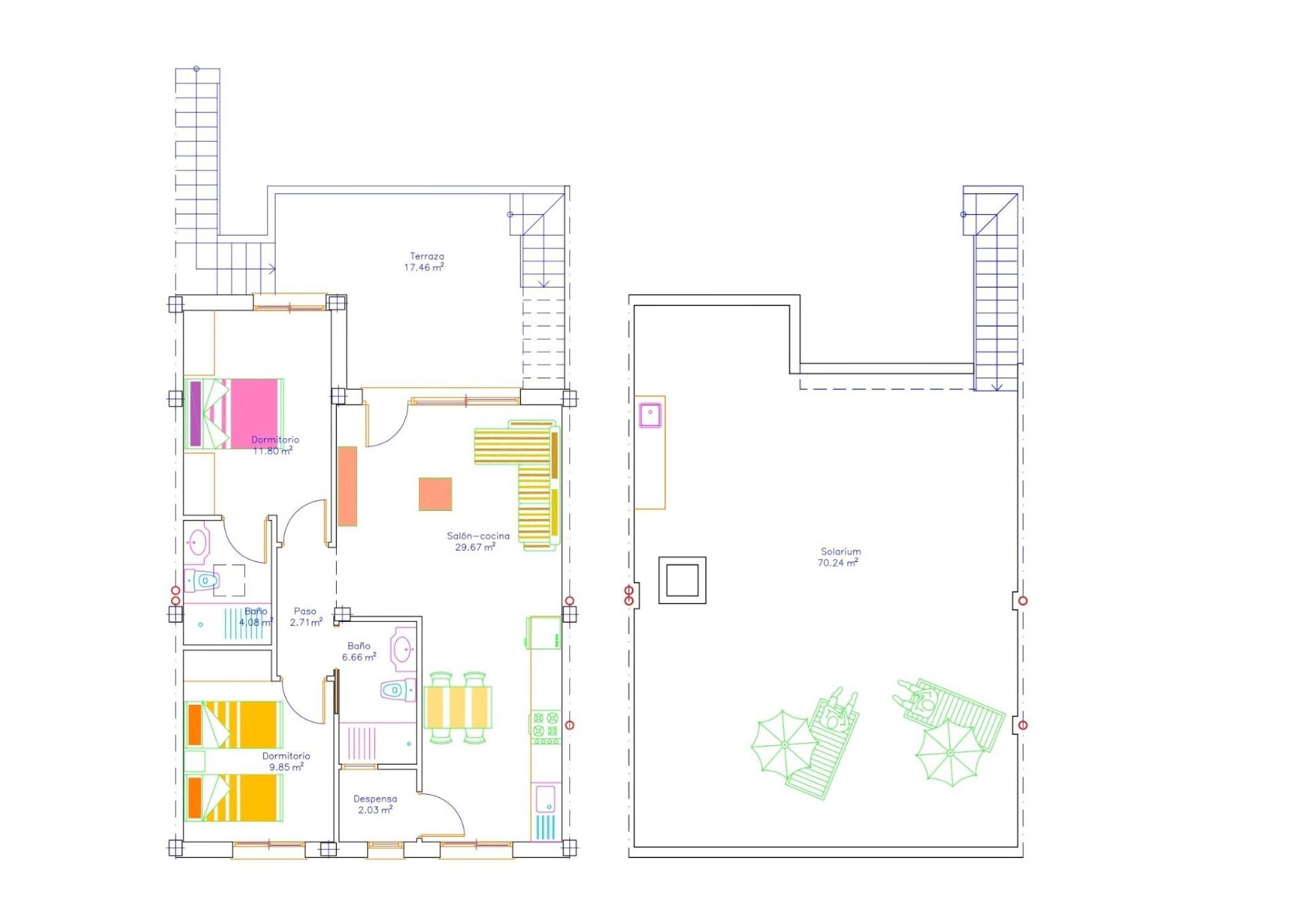 2 Bed, 2 Bath, HouseFor Sale, San Javier, Murcia