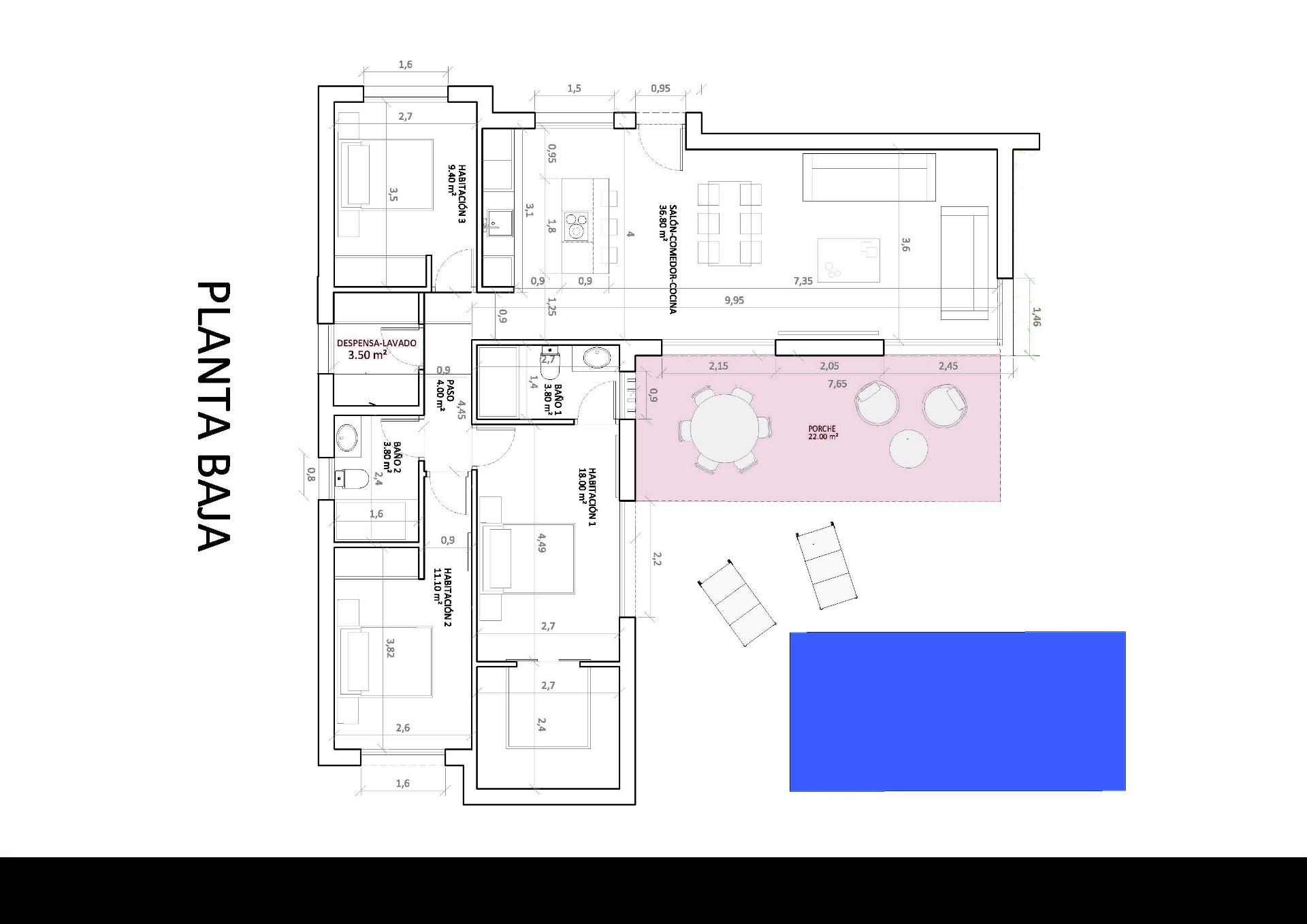 3 Bed, 2 Bath, HouseFor Sale, Monforte Del Cid, Alicante