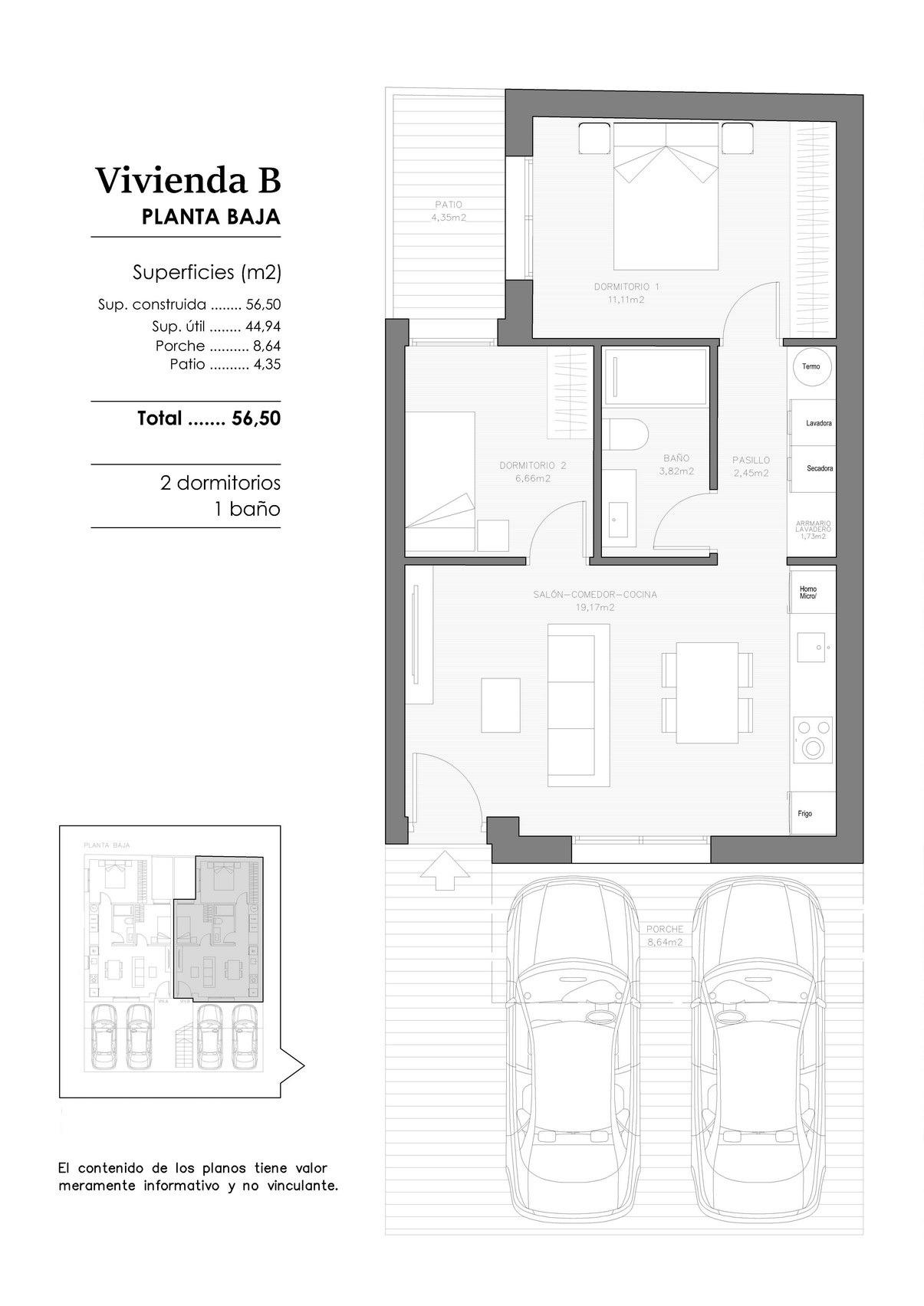2 Bed, 1 Bath, ApartmentFor Sale, Benejuzar, Alicante
