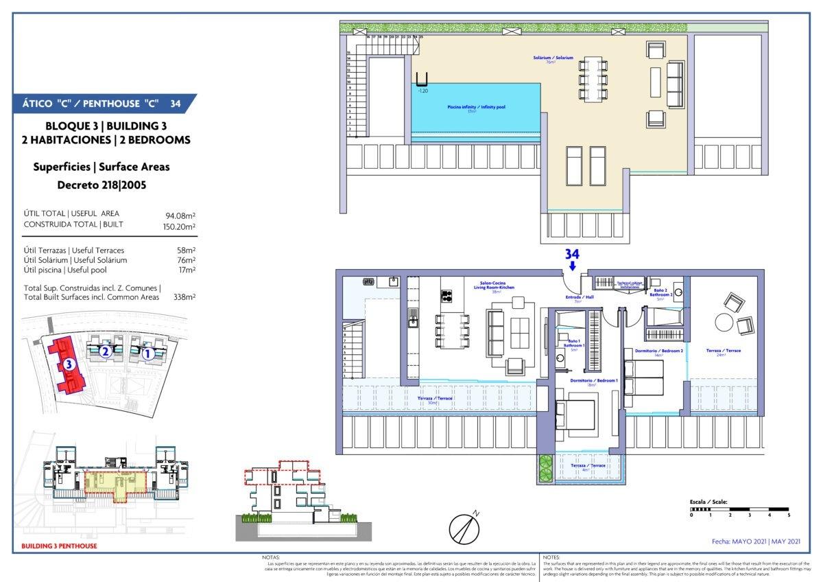 2 Bed, 2 Bath, ApartmentFor Sale, Estepona, Malaga