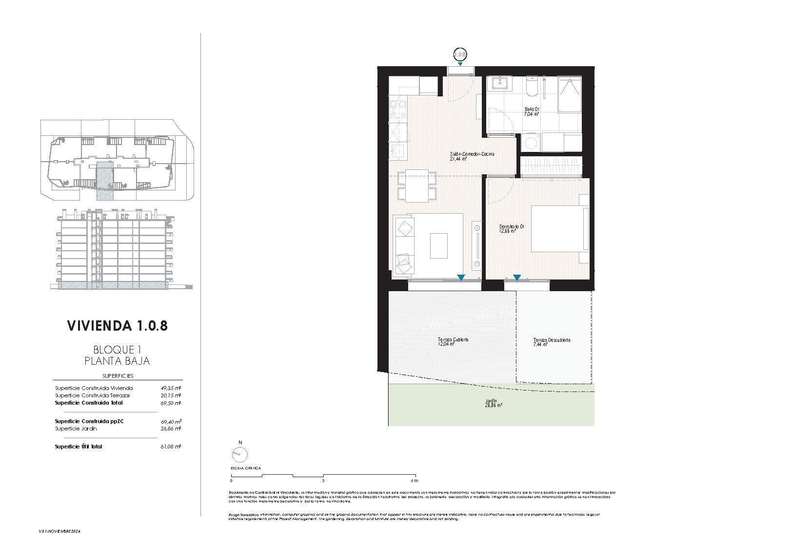 1 Bed, 1 Bath, ApartmentFor Sale, Villajoyosa, Alicante