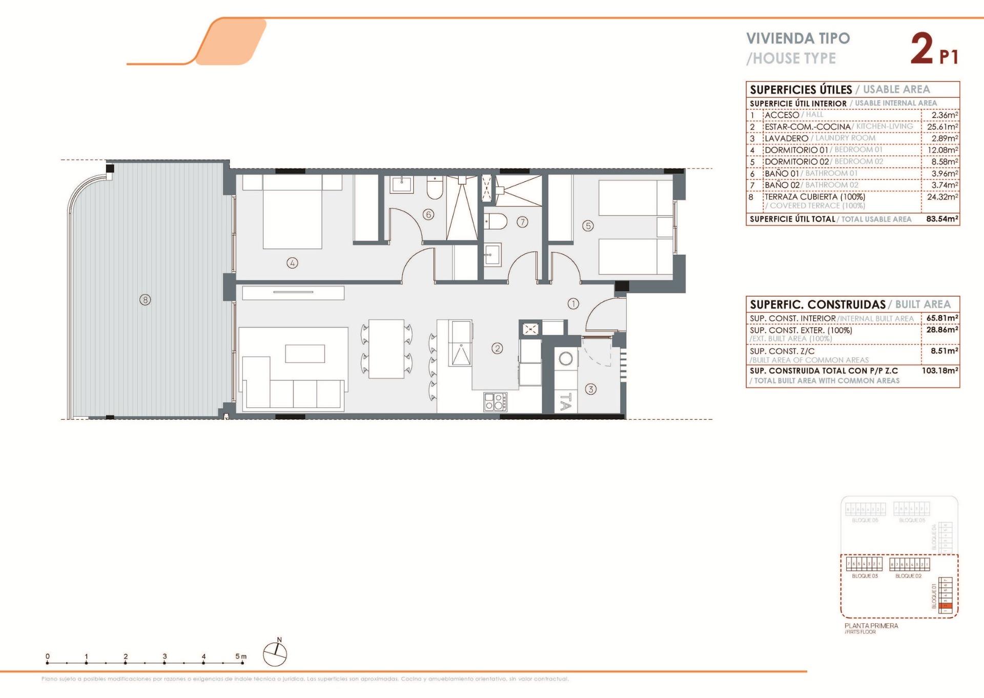 2 Bed, 2 Bath, ApartmentFor Sale, Torrevieja, Alicante