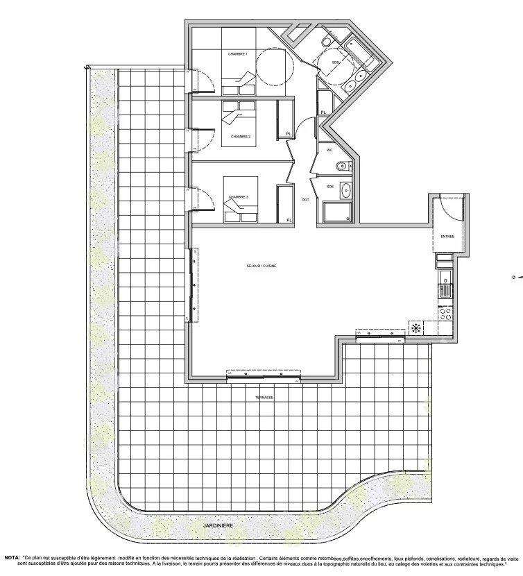 3 Bed, 2 Bath, ApartmentFor Sale, Antibes, Alpes-Maritimes