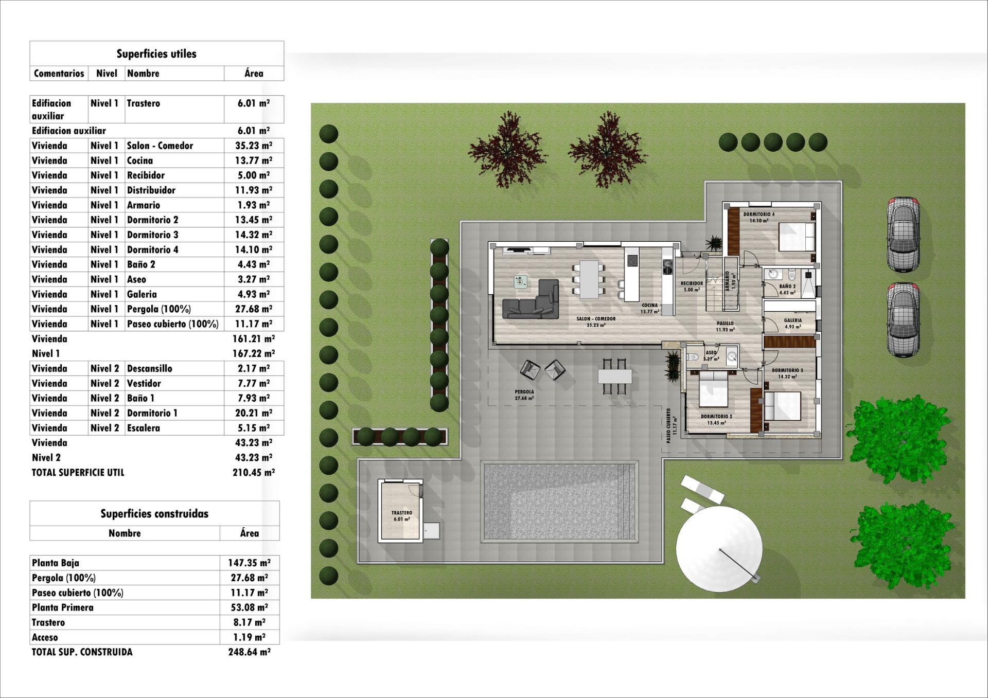4 Bed, 3 Bath, HouseFor Sale, Aspe, Alicante
