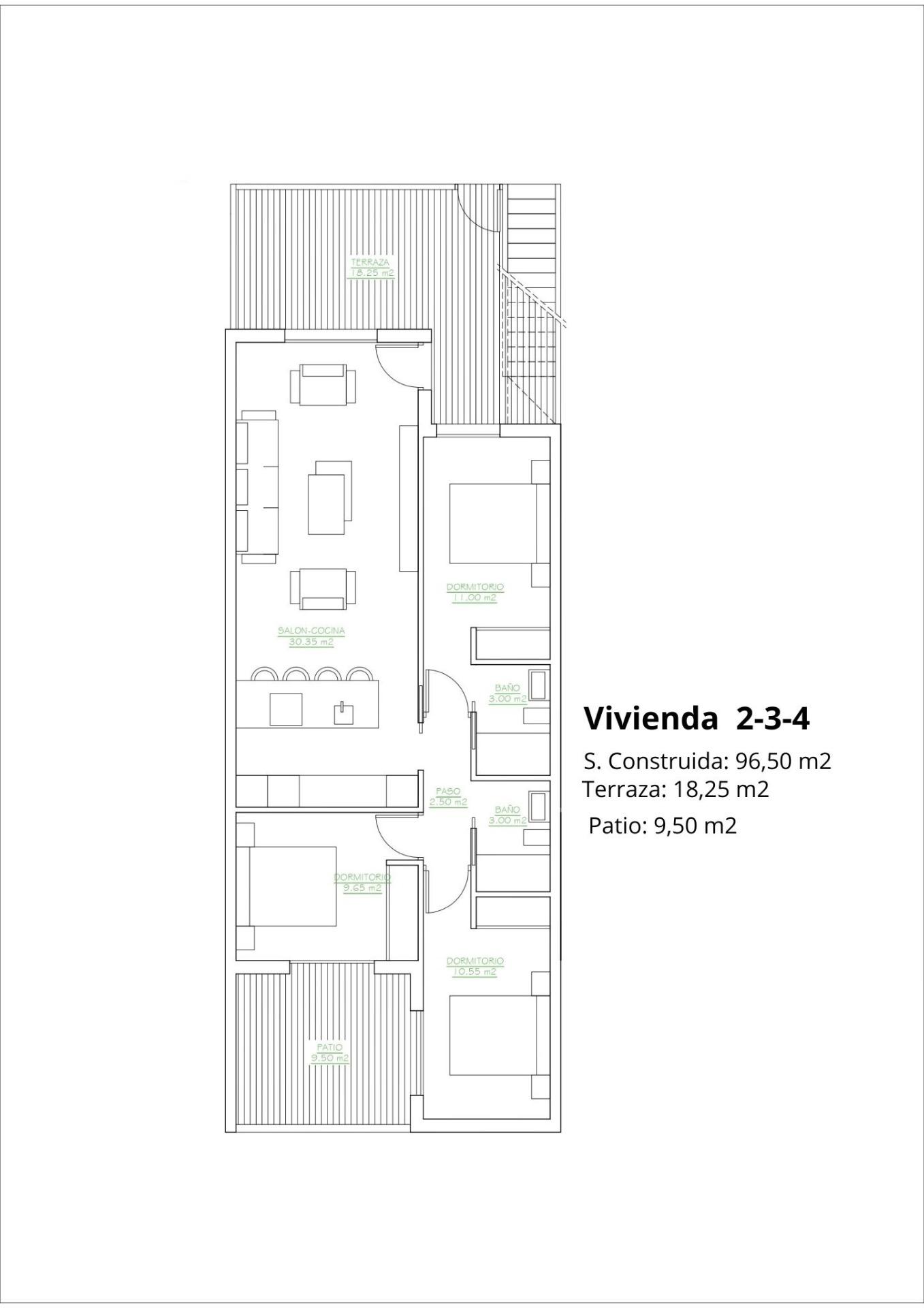 3 Bed, 2 Bath, HouseFor Sale, San Pedro Del Pinatar, Murcia