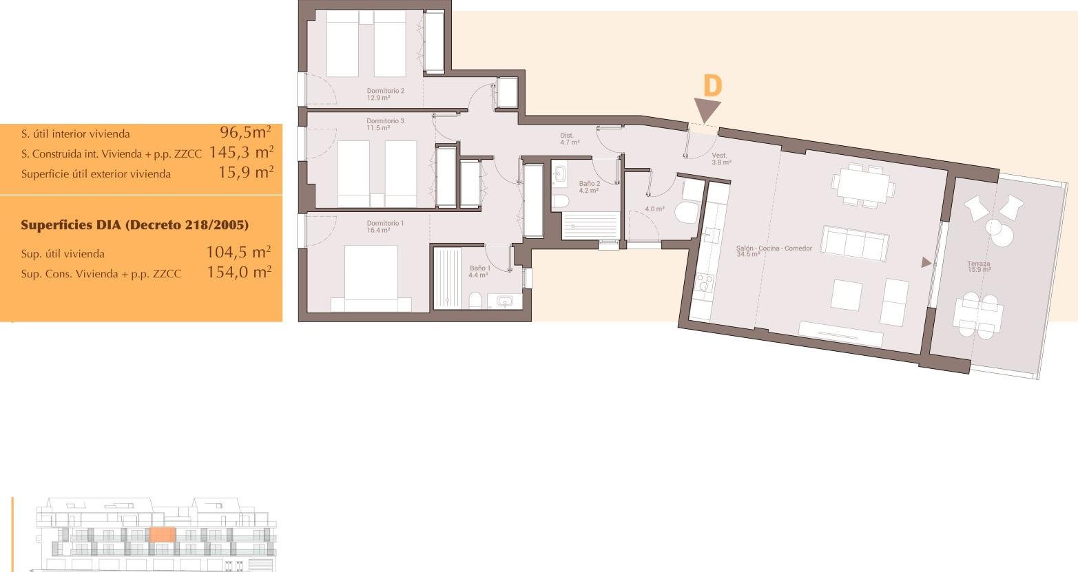 3 Bed, 2 Bath, ApartmentFor Sale, San Pedro de Alcantara, Malaga