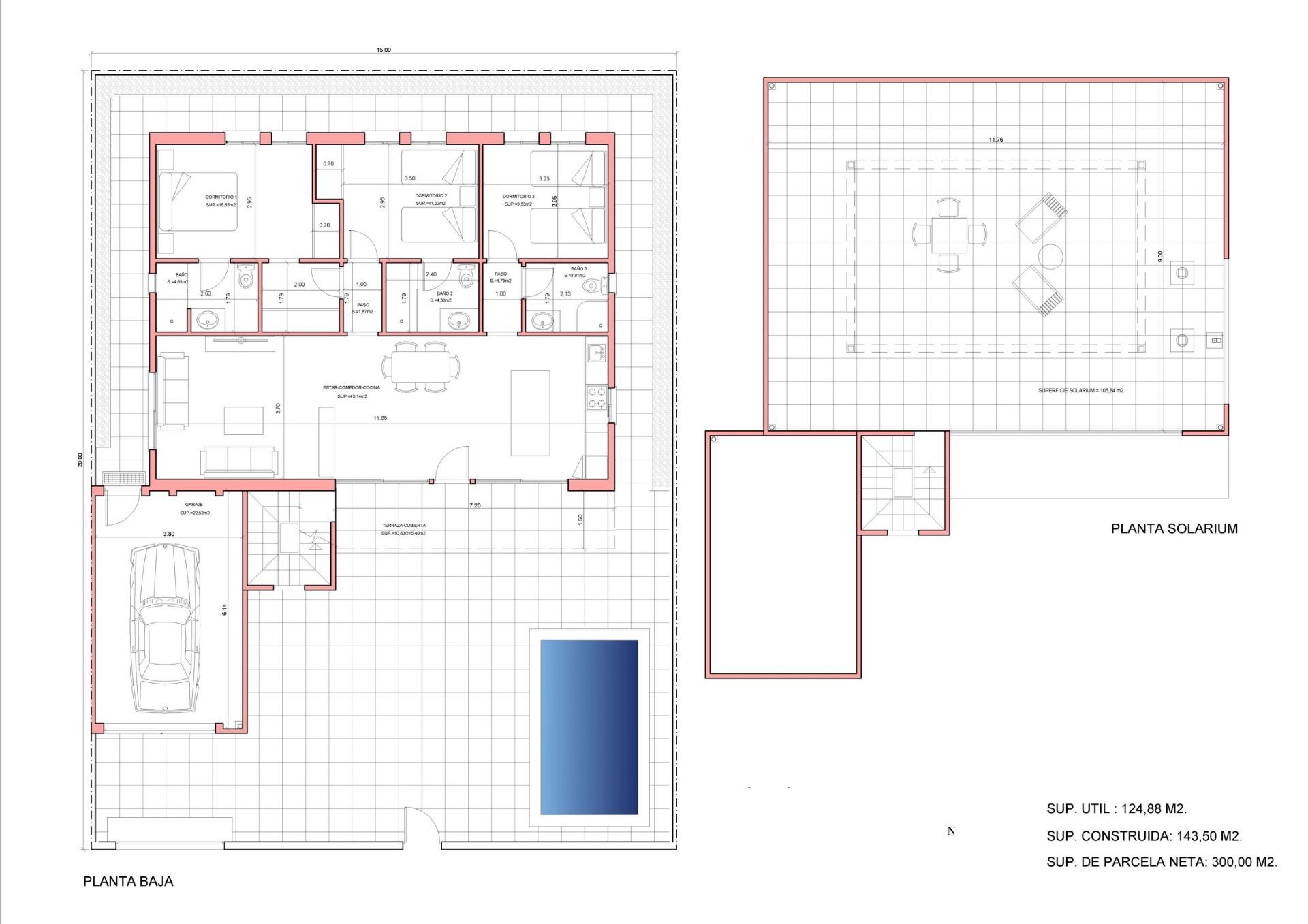 3 Bed, 3 Bath, HouseFor Sale, Fuente Alamo, Murcia