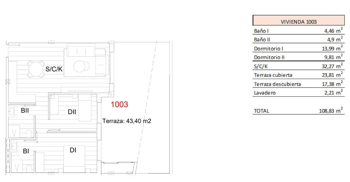 2 Bed, 2 Bath, ApartmentFor Sale, San Miguel de Salinas, Alicante