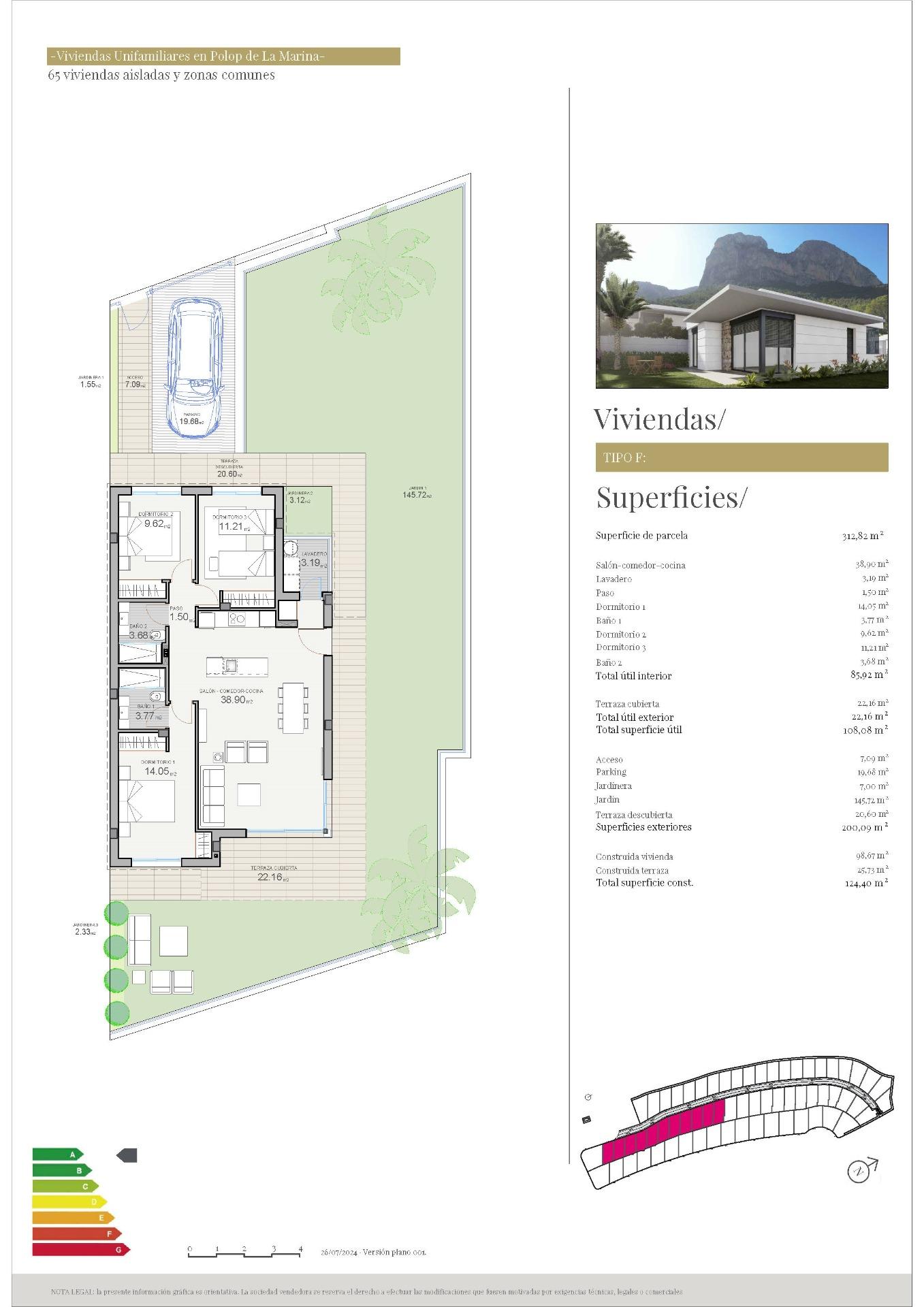 3 Bed, 2 Bath, HouseFor Sale, Polop, Alicante