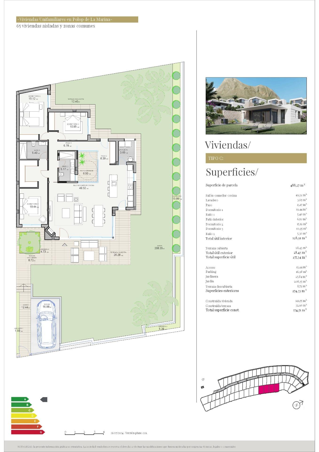 3 Bed, 2 Bath, HouseFor Sale, Polop, Alicante