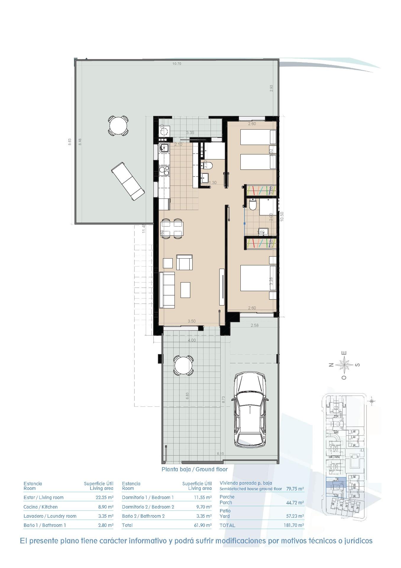 2 Bed, 2 Bath, HouseFor Sale, Pilar De La Horadada, Alicante