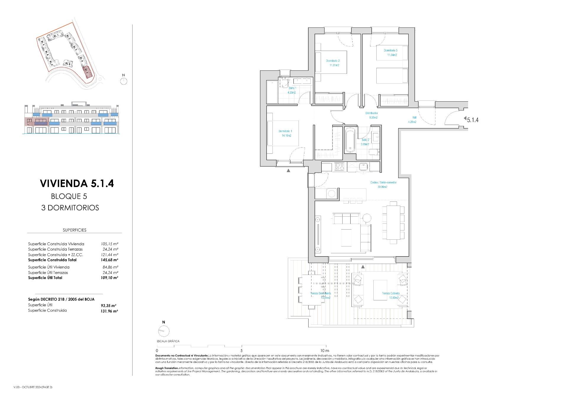 3 Bed, 2 Bath, ApartmentFor Sale, Casares, Malaga