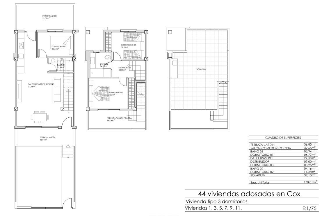 3 Bed, 2 Bath, HouseFor Sale, Cox, Alicante