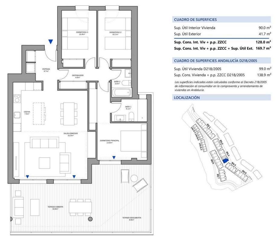 3 Bed, 2 Bath, ApartmentFor Sale, Estepona, Malaga