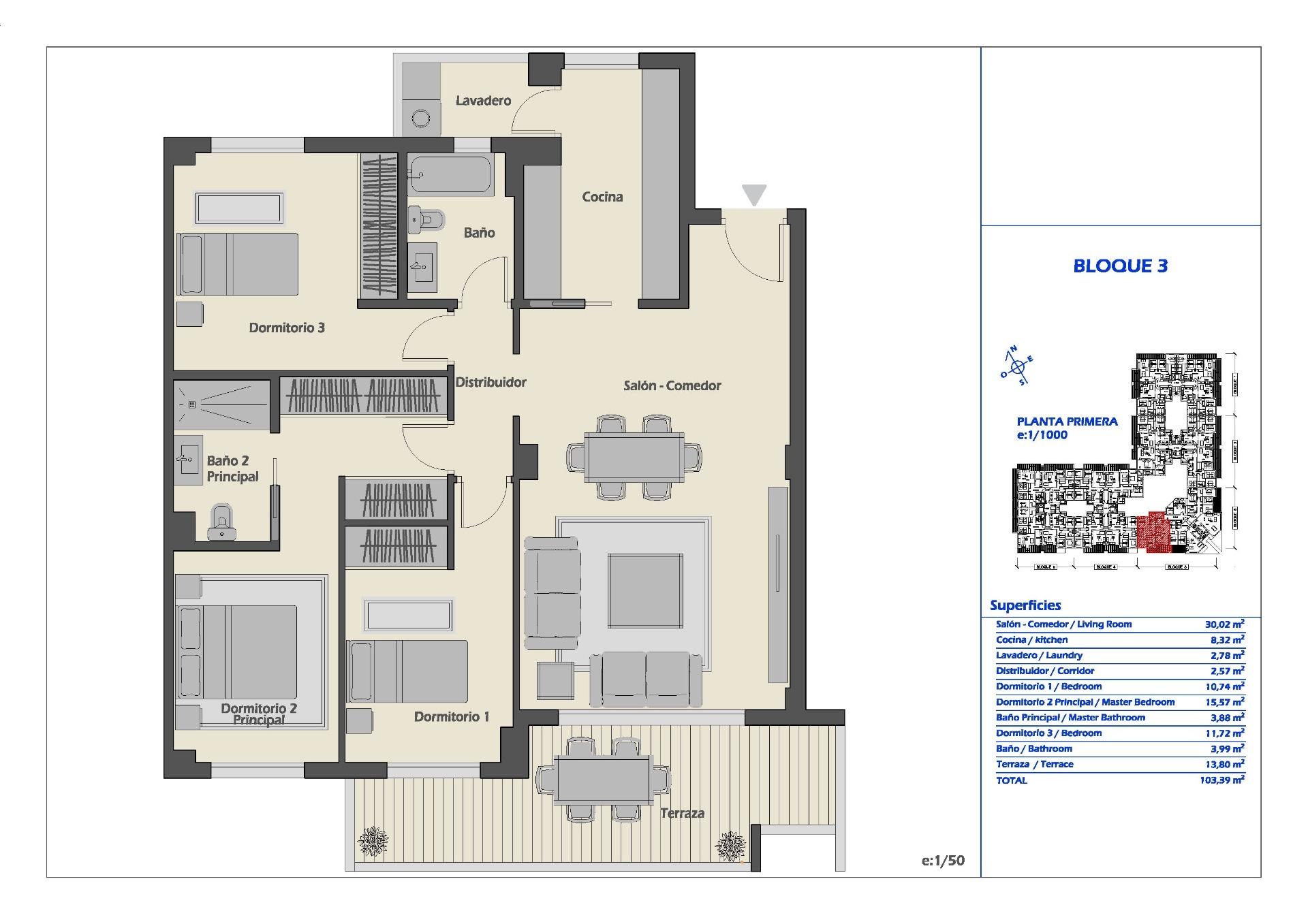 3 Bed, 2 Bath, ApartmentFor Sale, Marbella, Malaga
