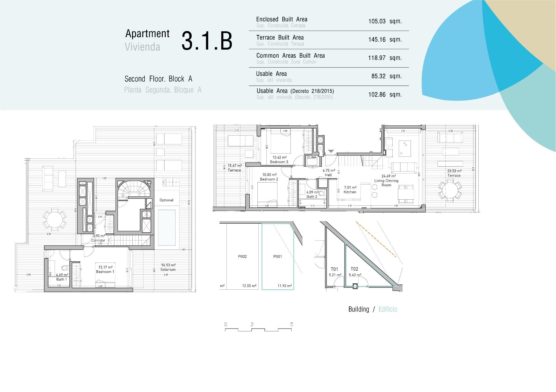 3 Bed, 2 Bath, ApartmentFor Sale, Estepona, Malaga