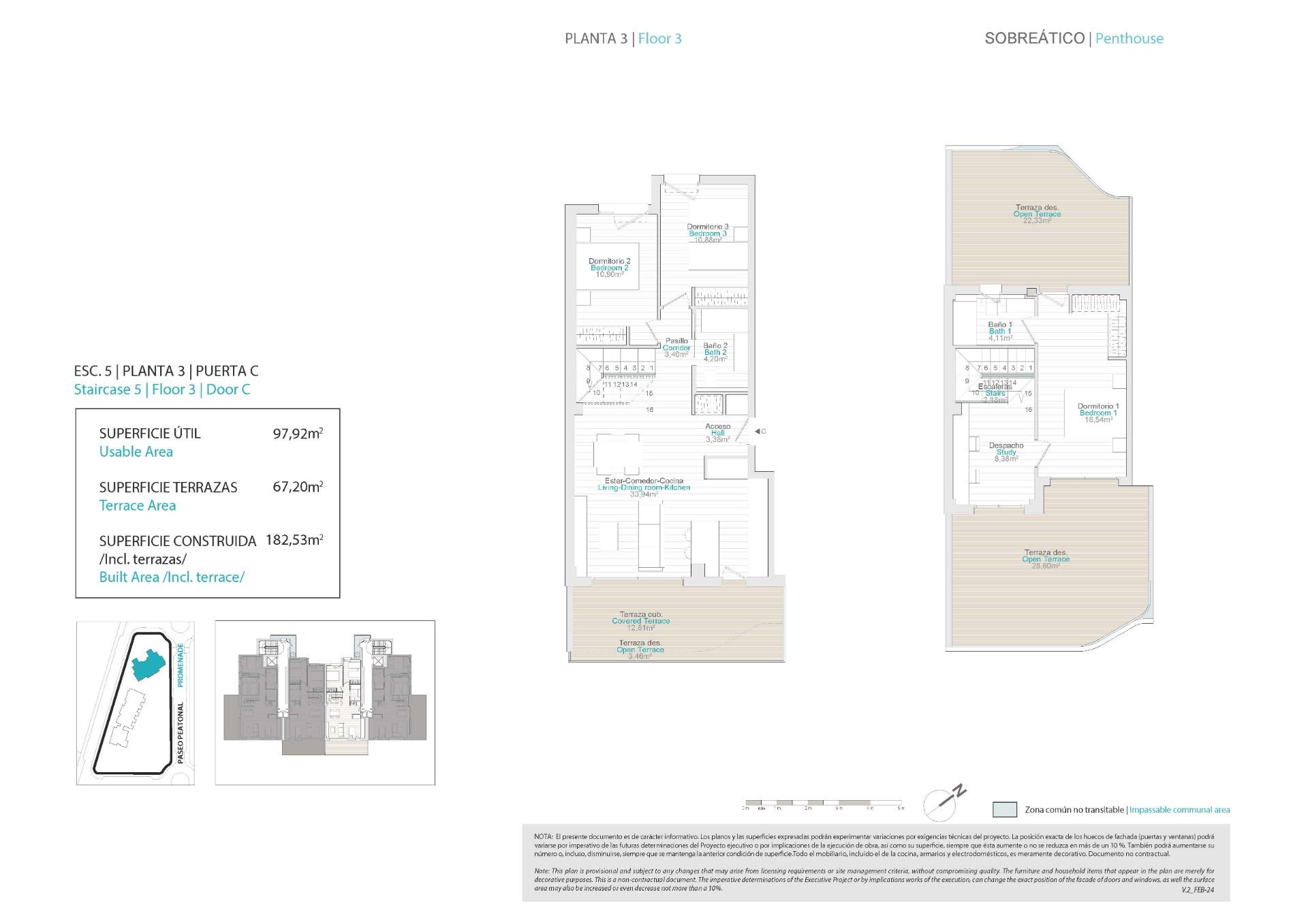 3 Bed, 2 Bath, ApartmentFor Sale, Villajoyosa, Alicante