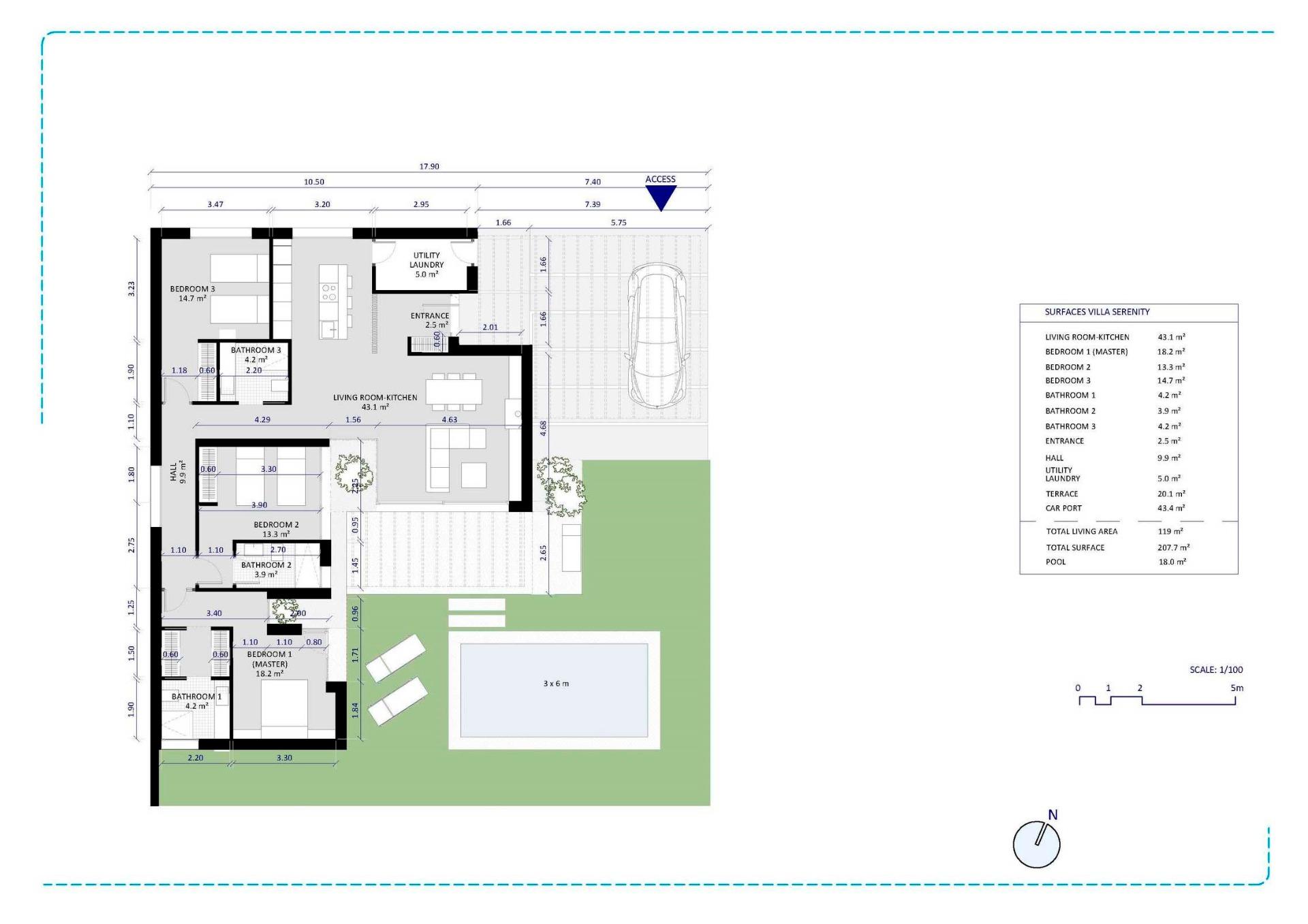 3 Bed, 3 Bath, HouseFor Sale, Banos y Mendigo, Murcia