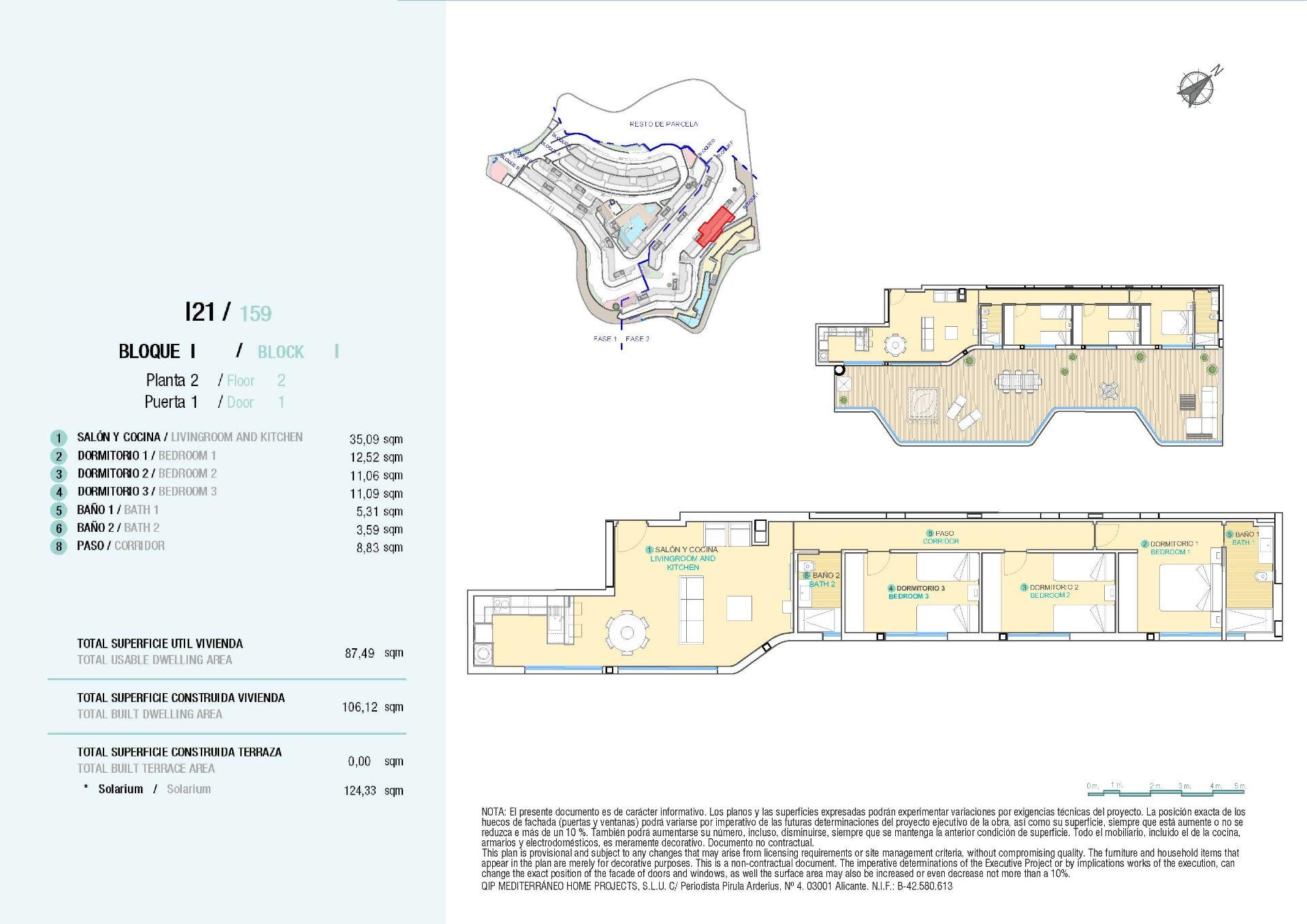 3 Bed, 2 Bath, ApartmentFor Sale, Aguilas, Murcia