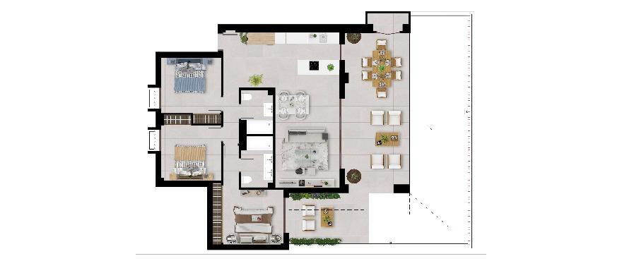 3 Bed, 2 Bath, ApartmentFor Sale, Istán, Malaga